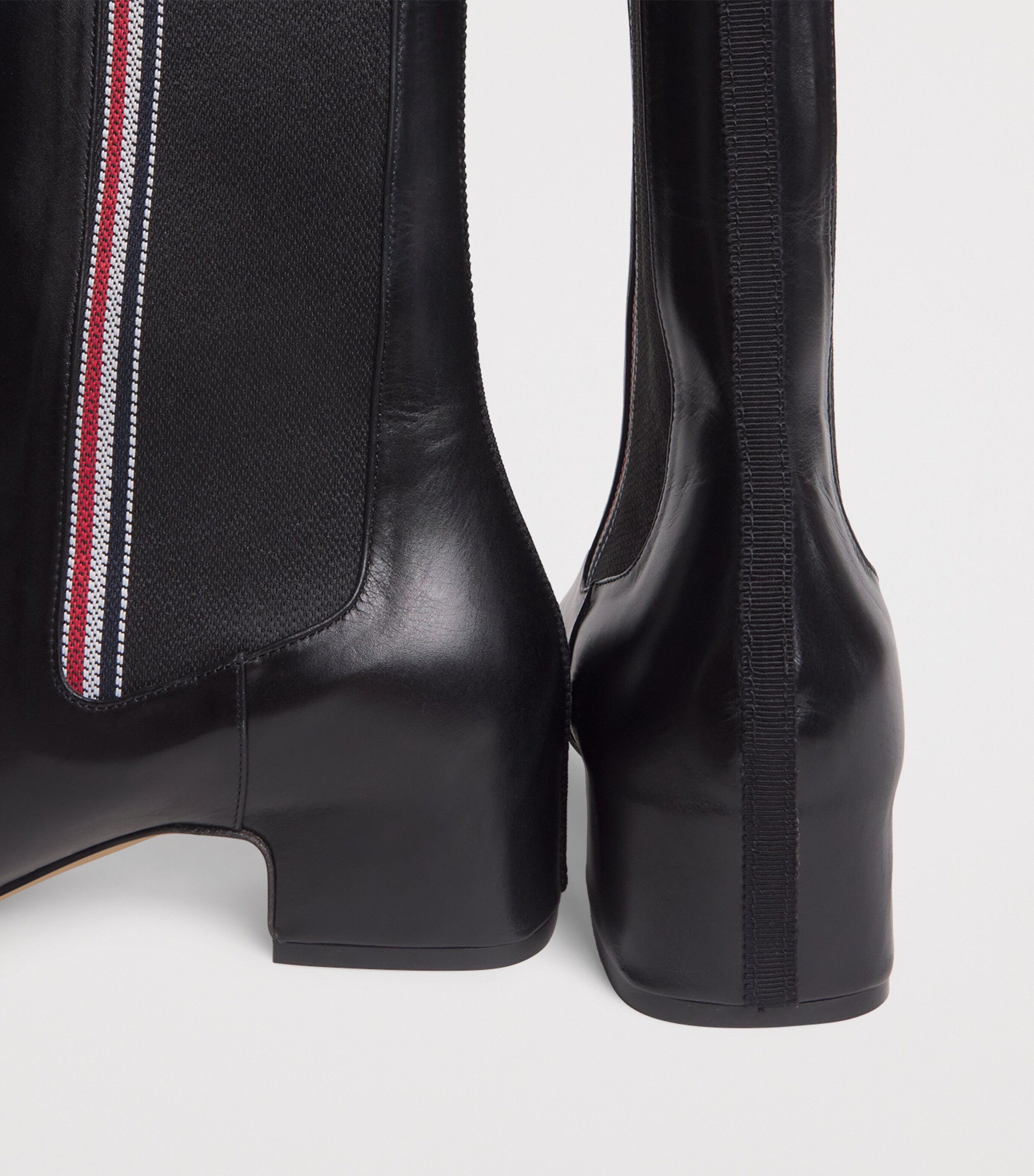 Thom Browne Leather Mid-Calf Chelsea Boots 40 Blk/wht Image 7