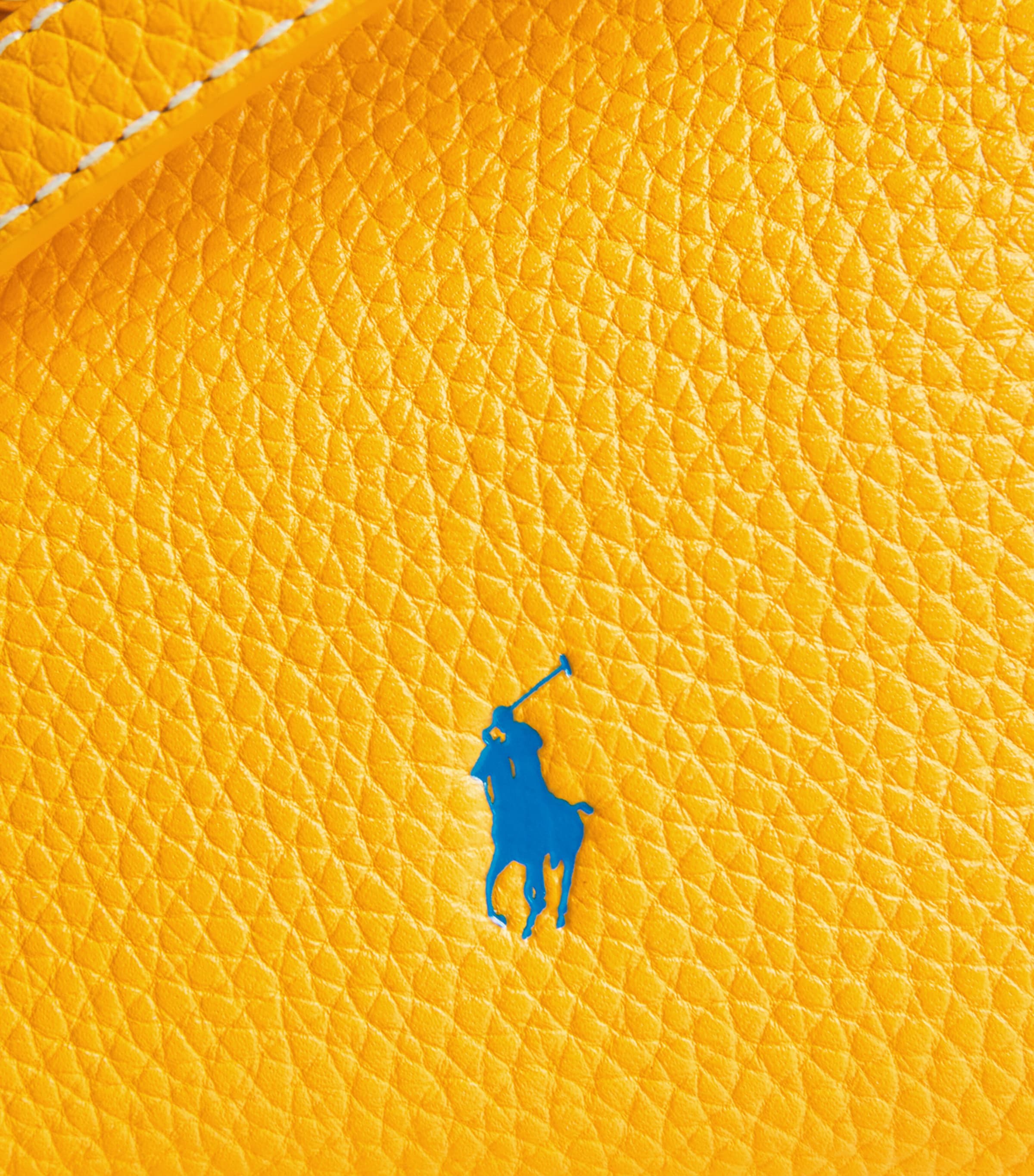 Leather Polo Play Cross-Body Bag CANARY YELLOW Image 6