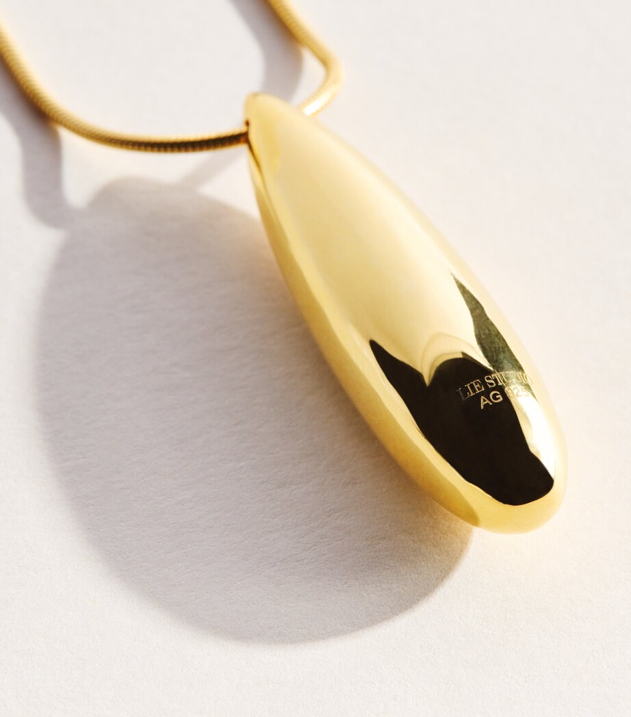 LIÉ STUDIO Gold Plated Dolly Necklace Gold Image 5