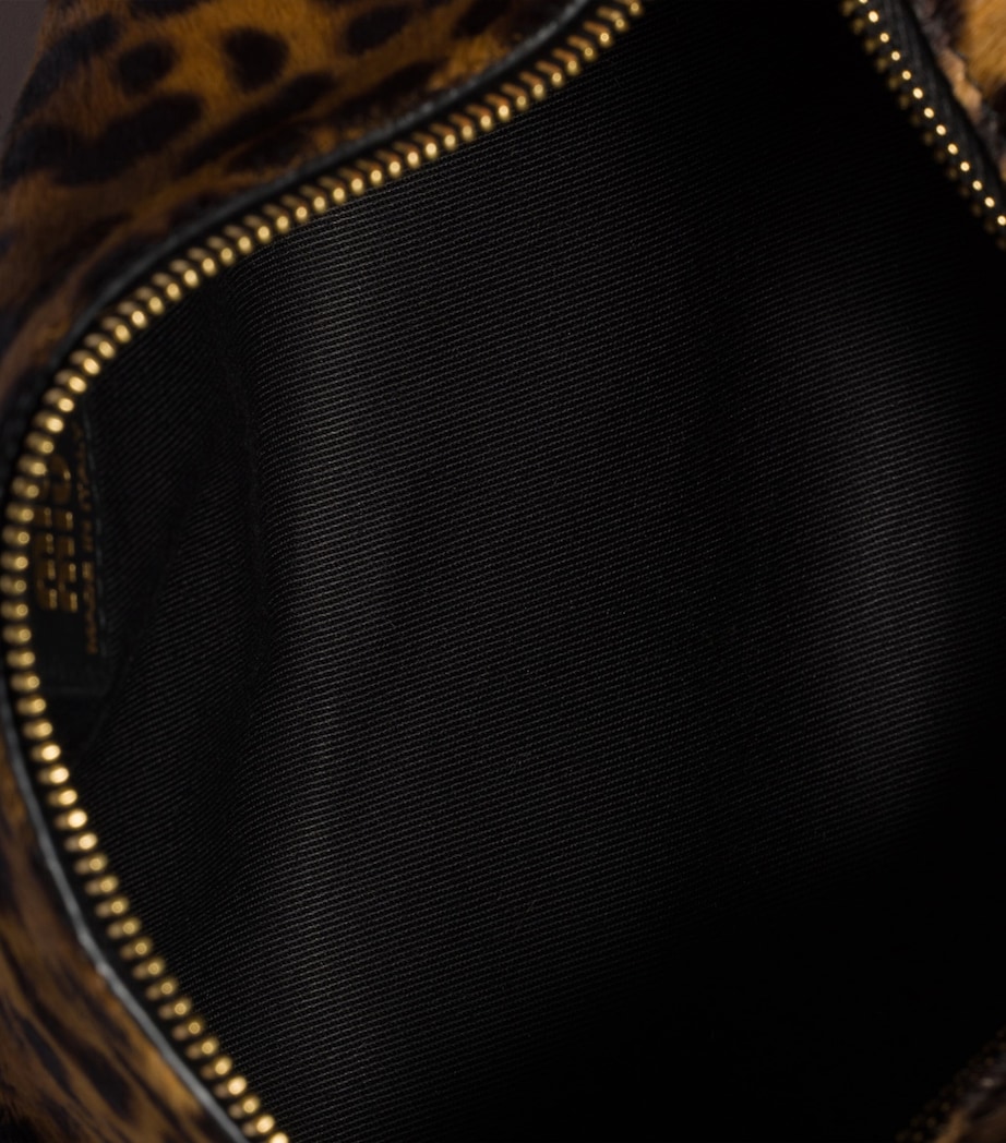 Calf Hair Logo Pouch F0151 Image 4