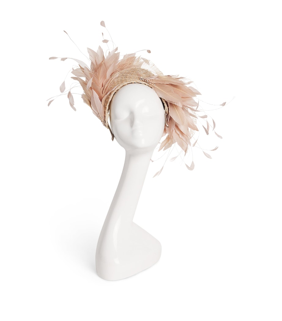 Martini Hat Fascinator BLUSH Image 1