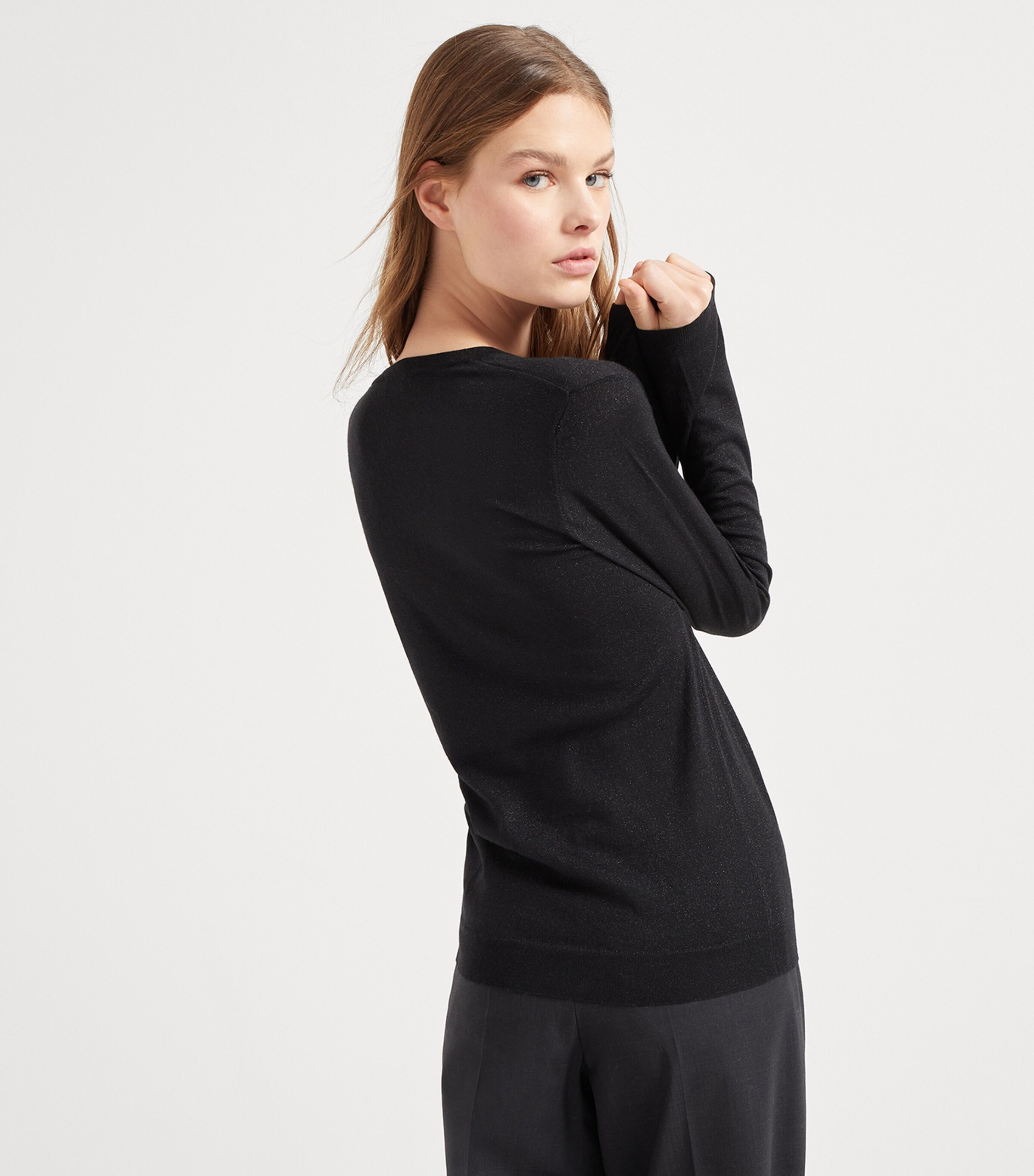 Brunello Cucinelli Womens Cashmere-Silk-Blend Sweater Image 3