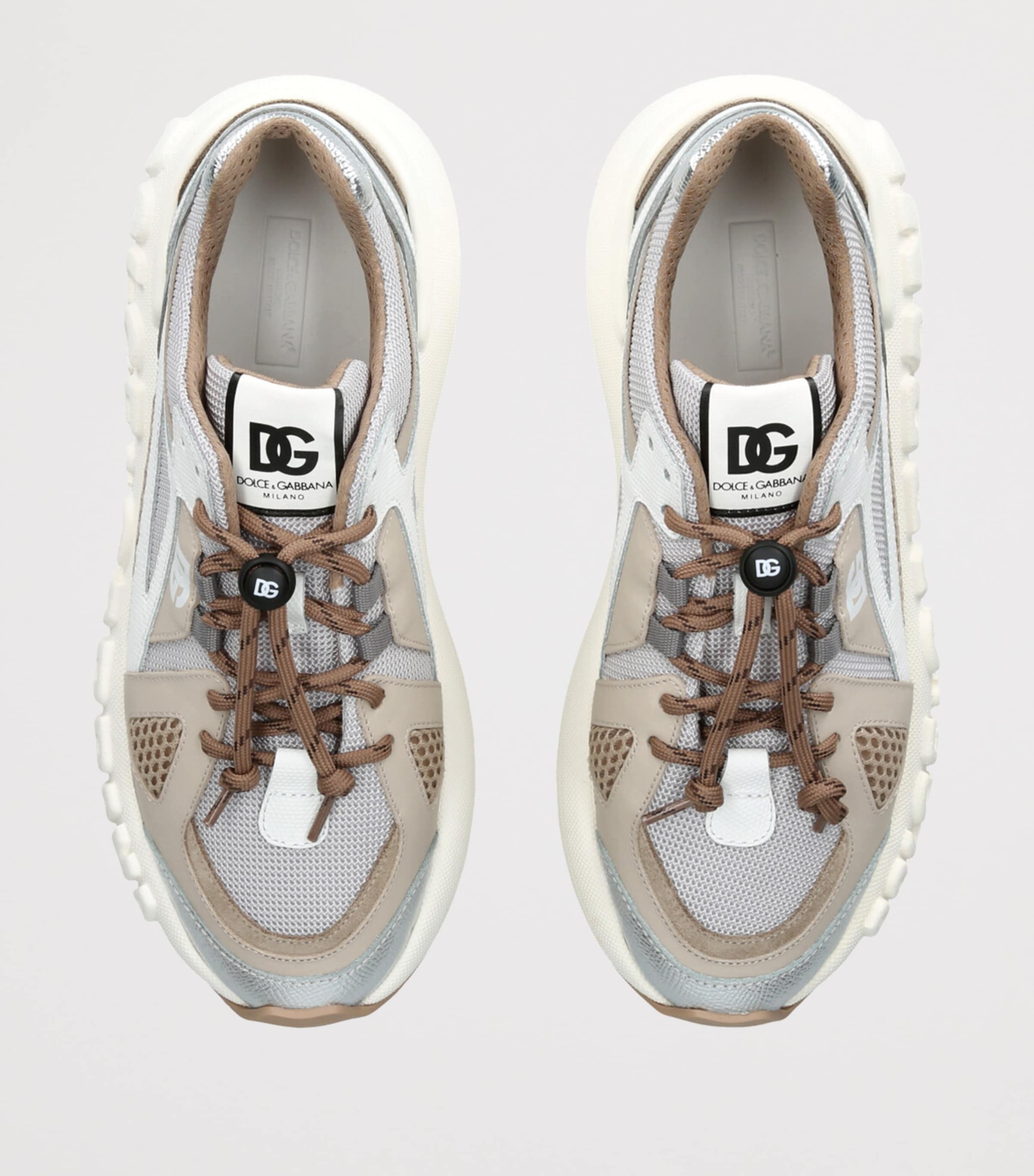 Mesh Drawstring Sneakers WHITE/OTH Image 4