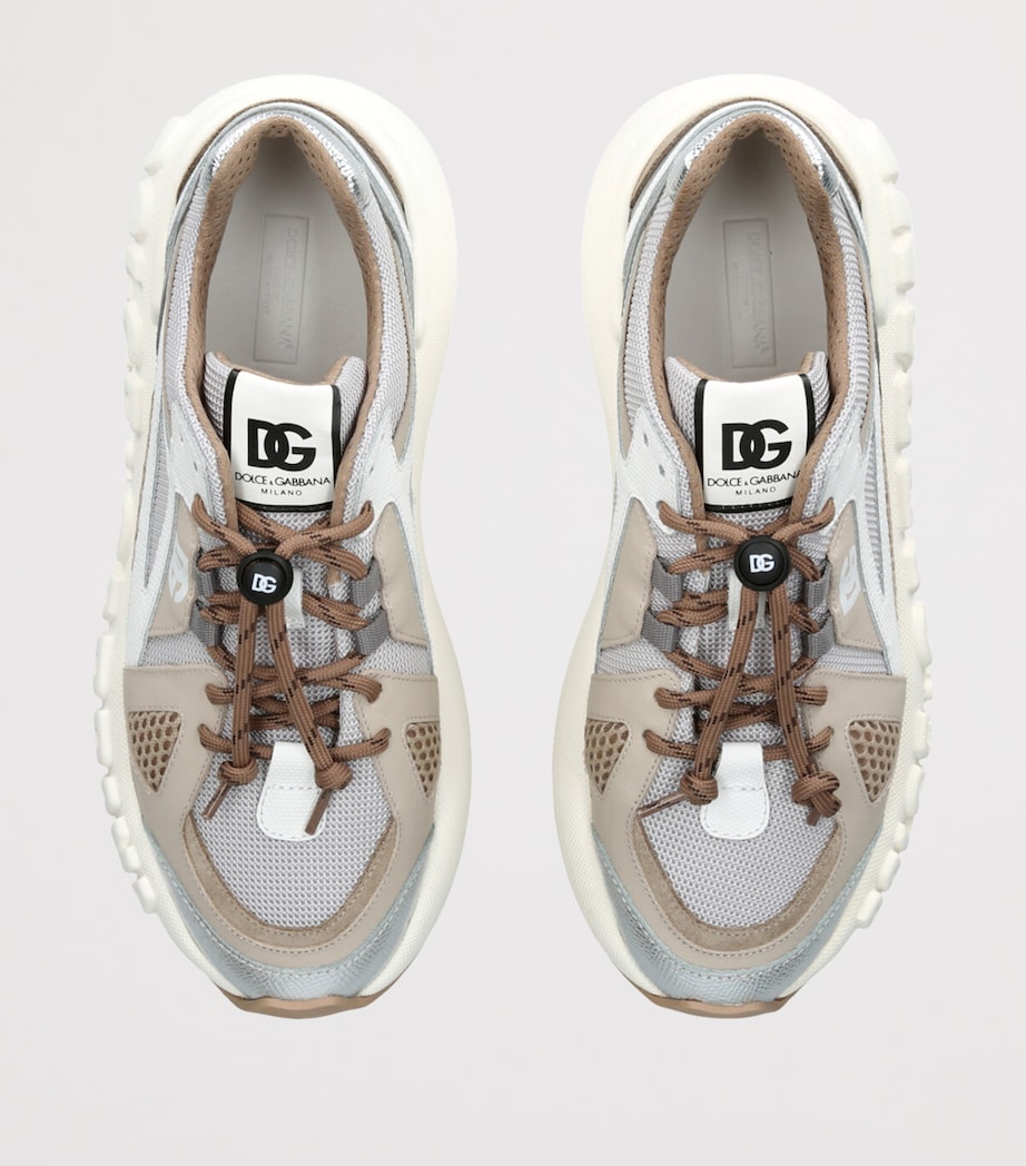 Mesh Drawstring Sneakers WHITE/OTH Image 4