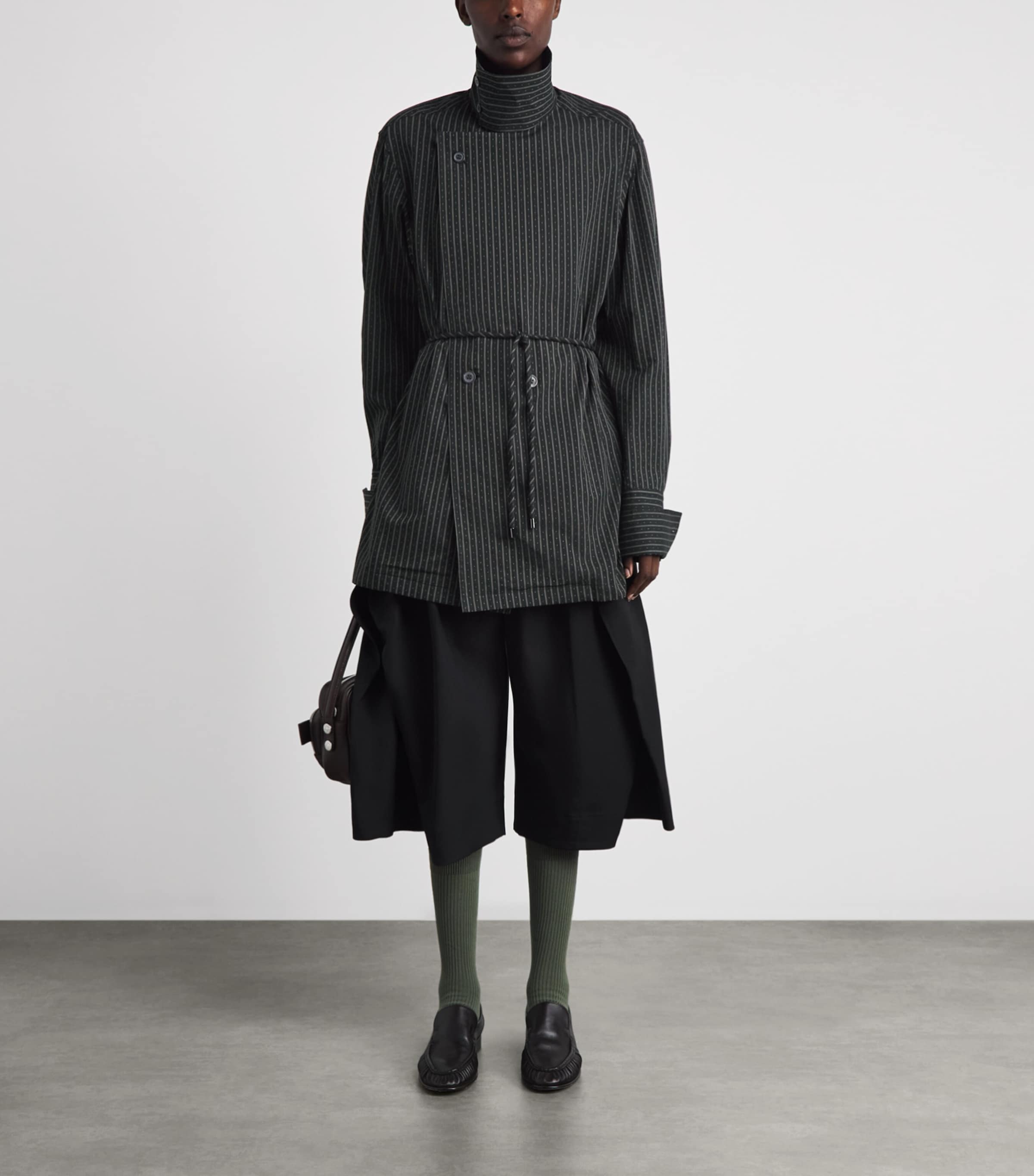 Issey Miyake Womens Cotton Monsieur Shirt Black Hued Image 2