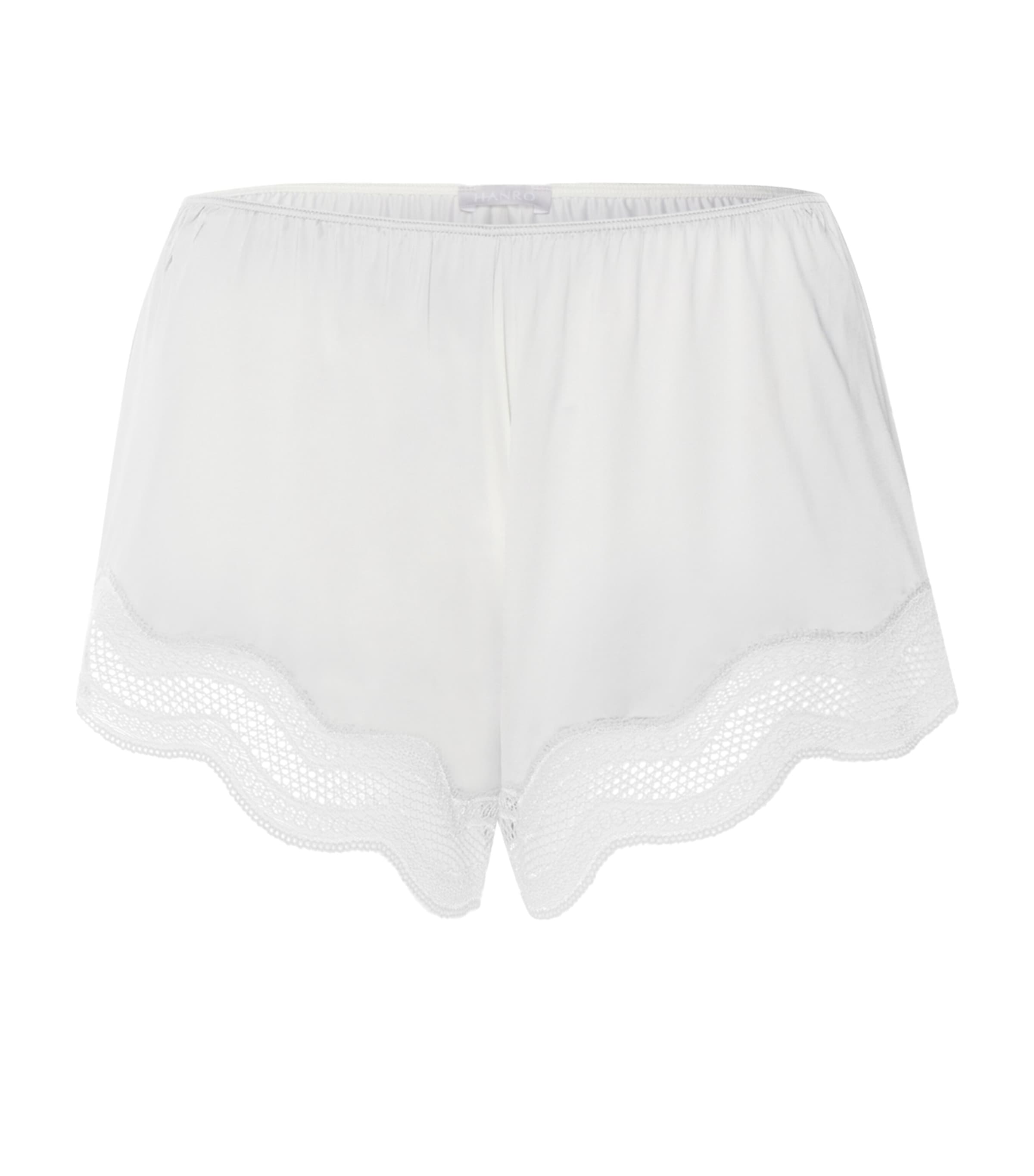 Hanro Womens Cira Pyjama Shorts Off White Image 1