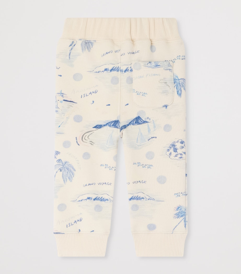 Bonpoint Cotton Bram Sweatpants (6-18 Months) Imp Bleu Image 2