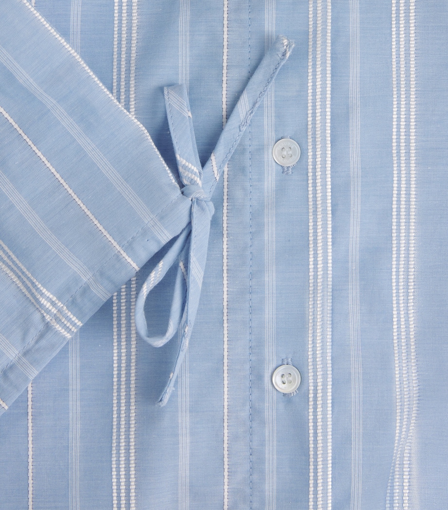 Claudie Pierlot Womens Embroidered Stripe Shirt Dual Color Image 6