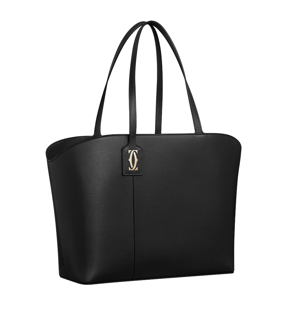 Cartier Calfskin C de Cartier Tote Bag Black Image 1