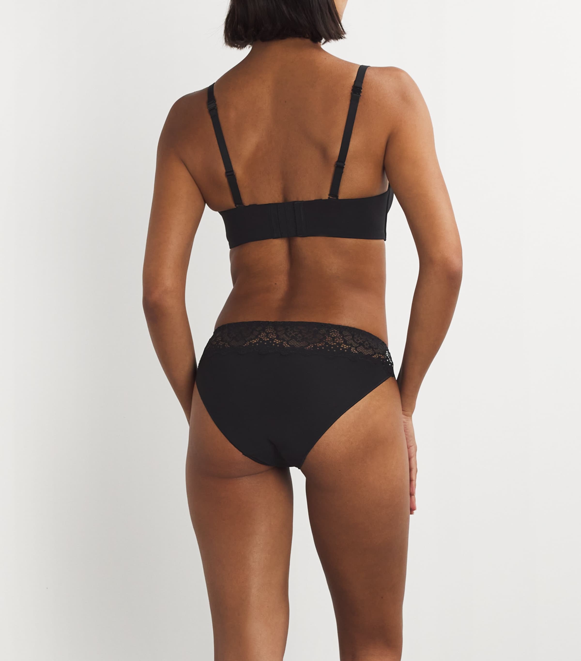 Simone Perele Womens Lace Caresse Briefs Noir Image 3