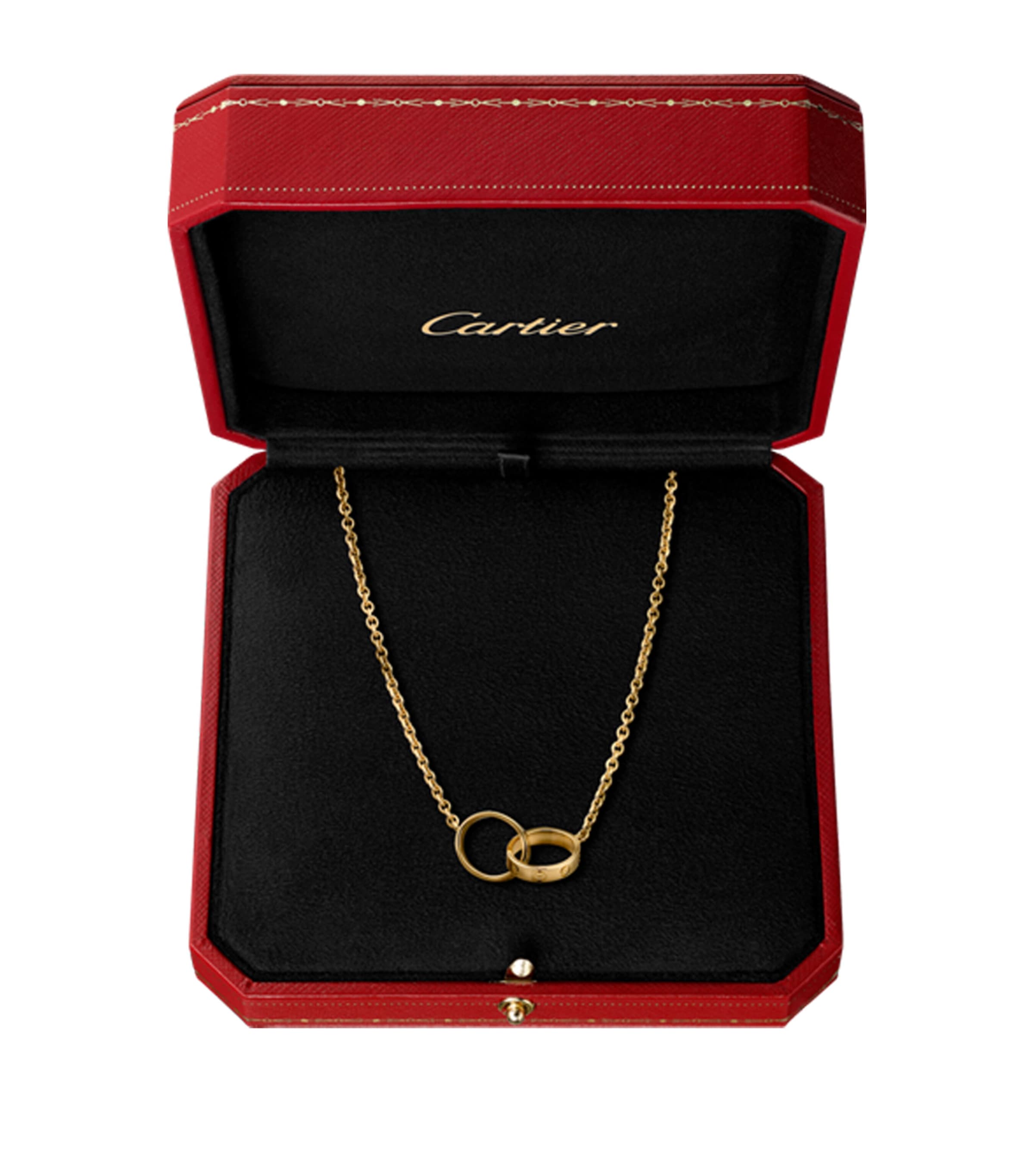 Yellow Gold LOVE Necklace YELLOW GOLD Image 6