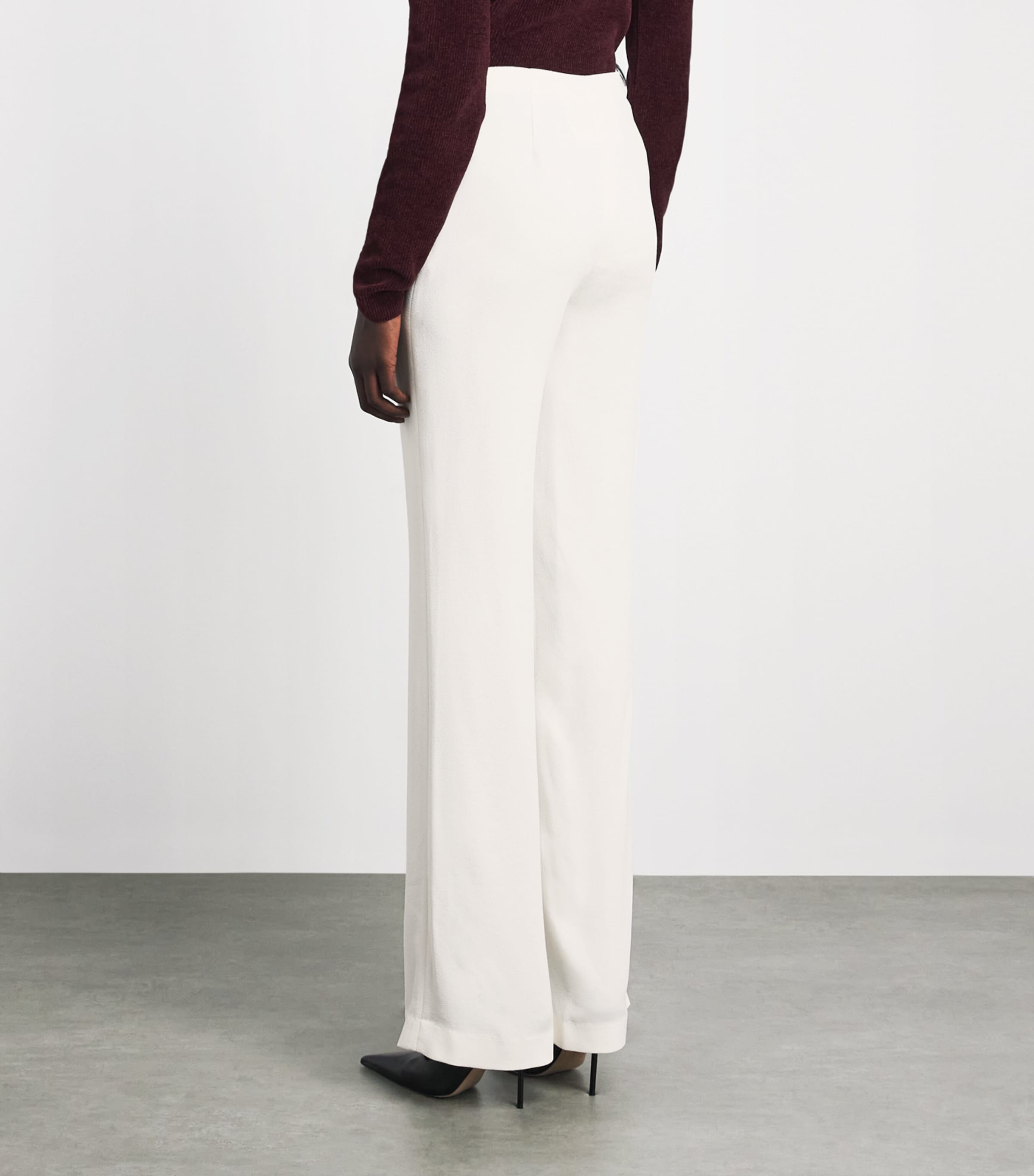 CAMILLA AND MARC Womens Darien Wide-Leg Trousers Mcrm Cream Image 5