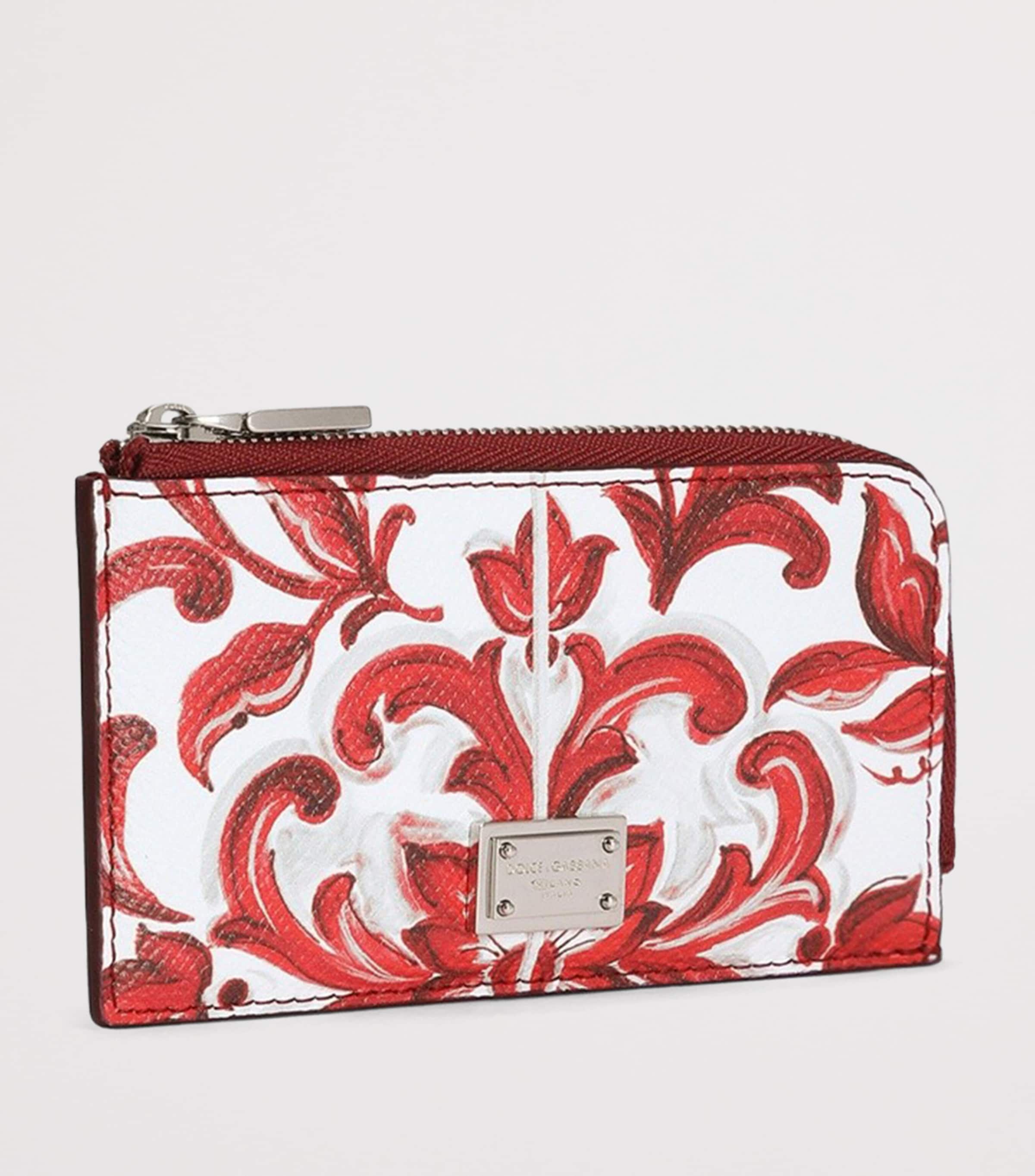 Dolce&Gabbana Multi Leather Zipped Majolica Card Holder | Harrods US