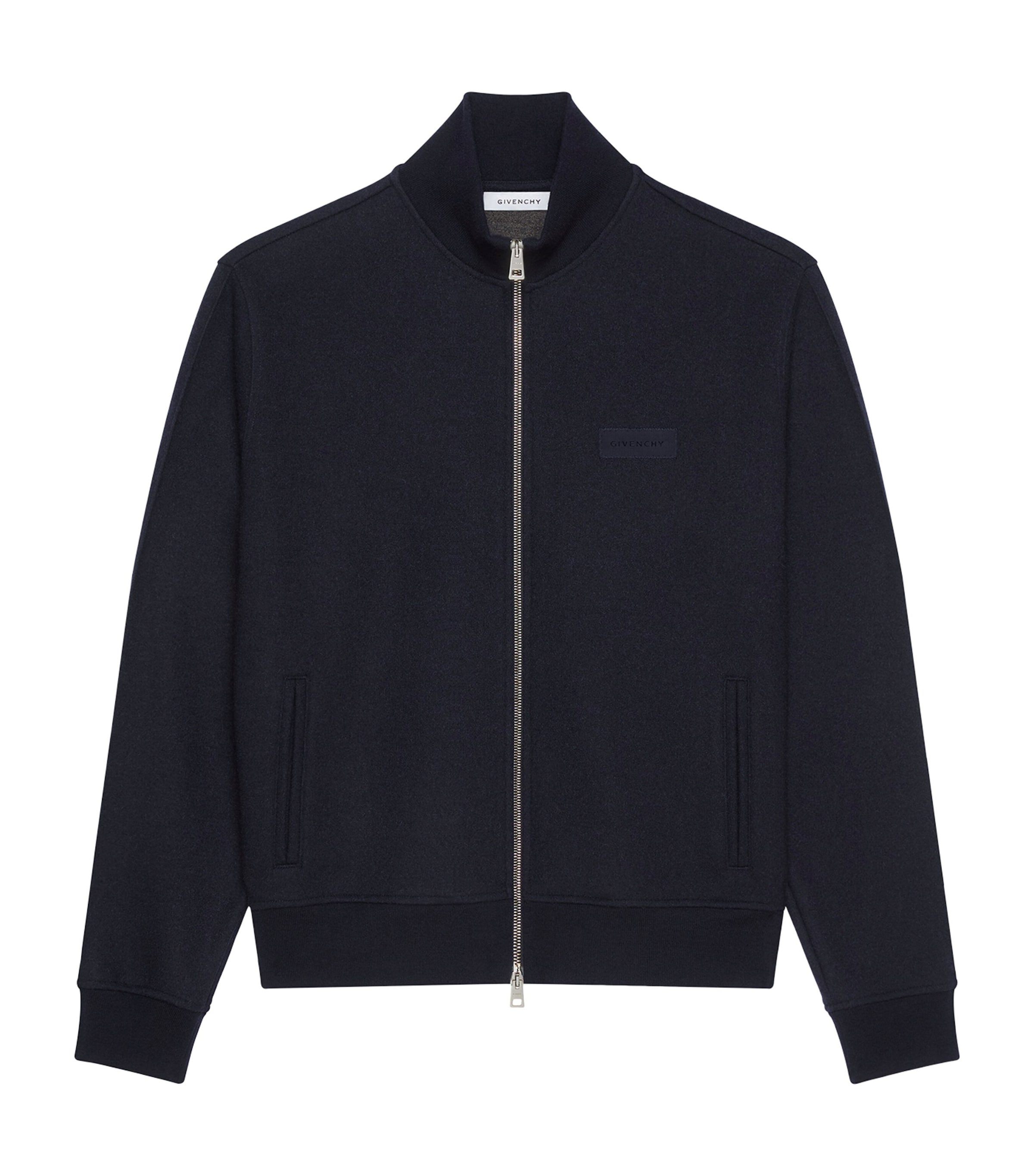 Cotton Zip-Up Track Jacket NAVY Image 1