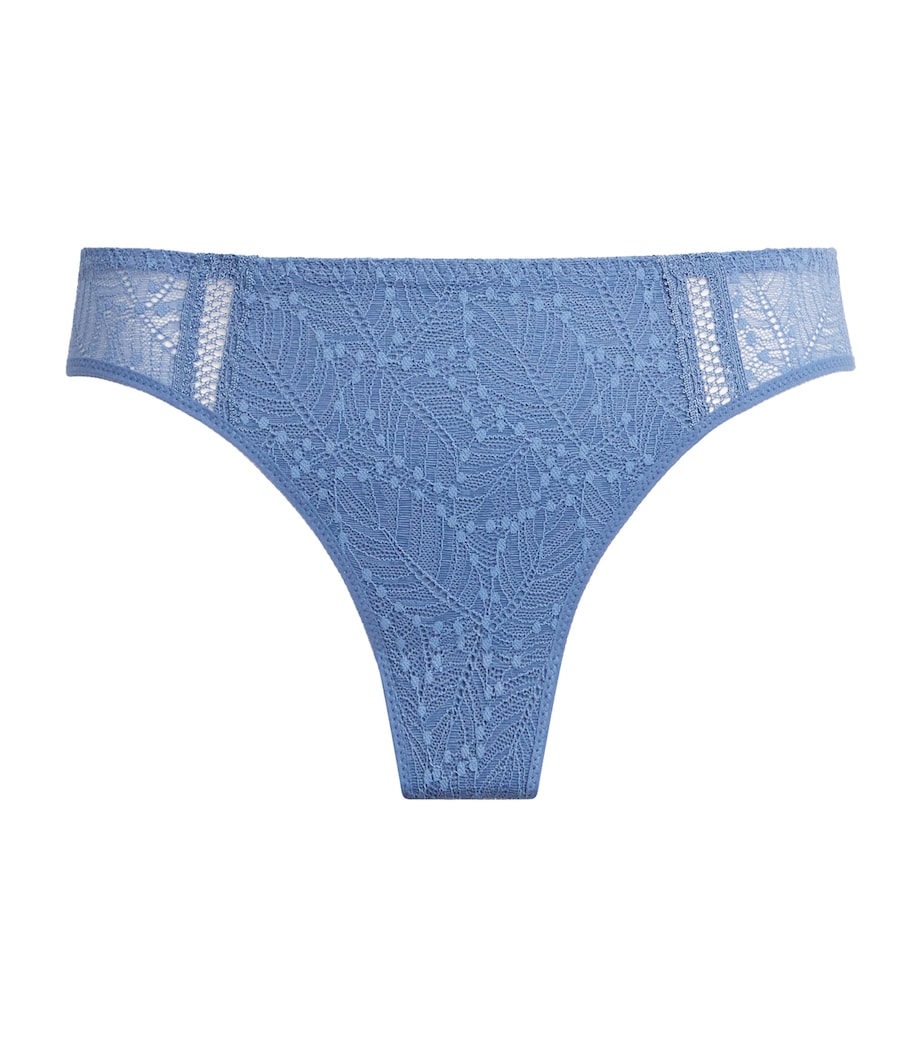 Simone Perele Womens Lace Comète Briefs Chambray Bl Image 1