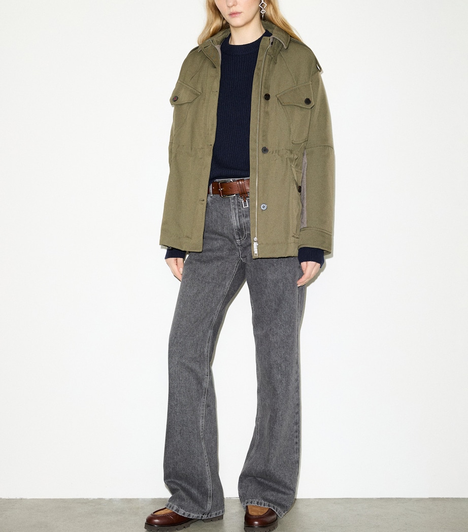 MAX&Co. Womens Collared Jacket Kaki Image 2