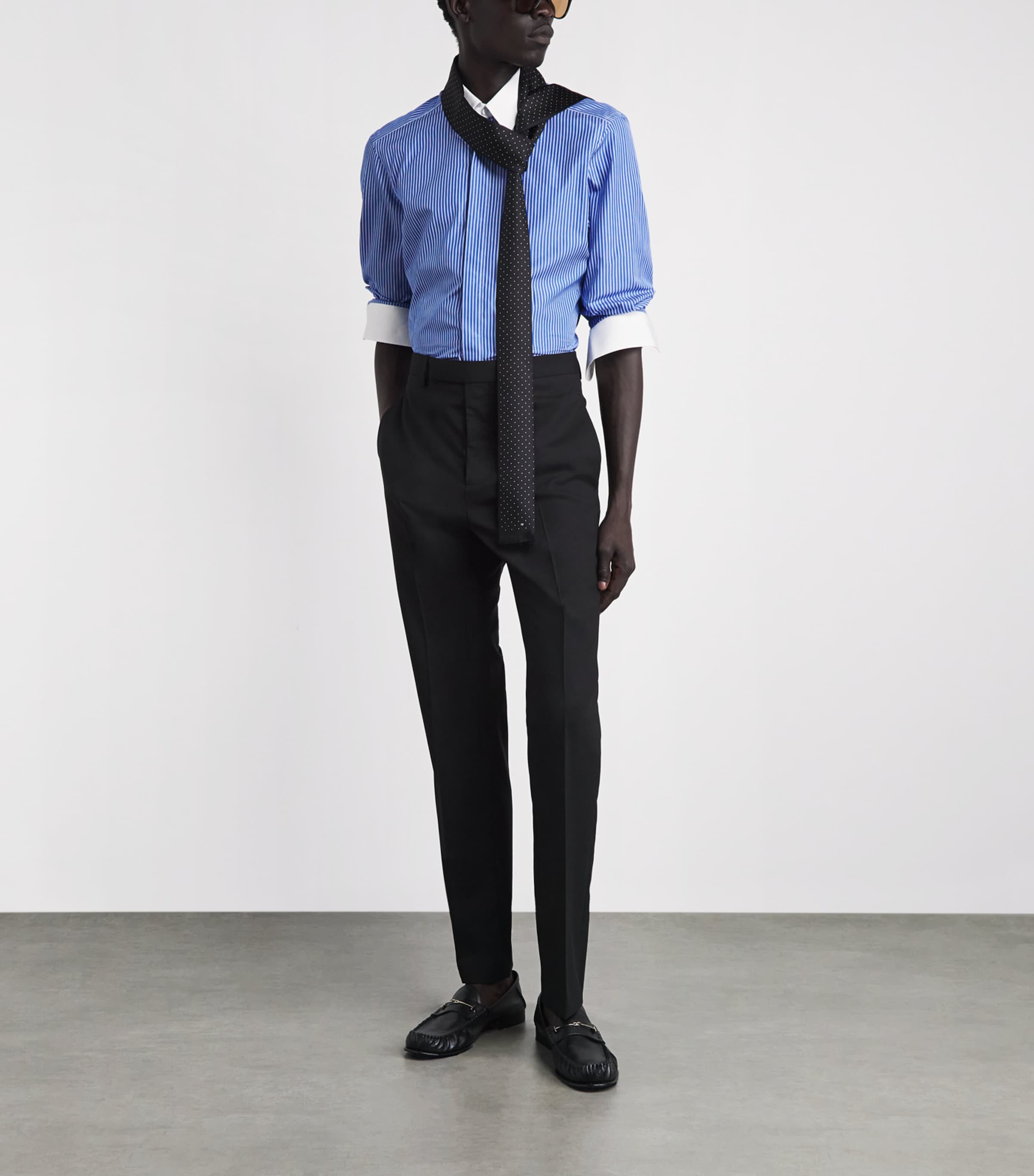 TOM FORD Mens Cotton Stripe Shirt Uwa Image 2