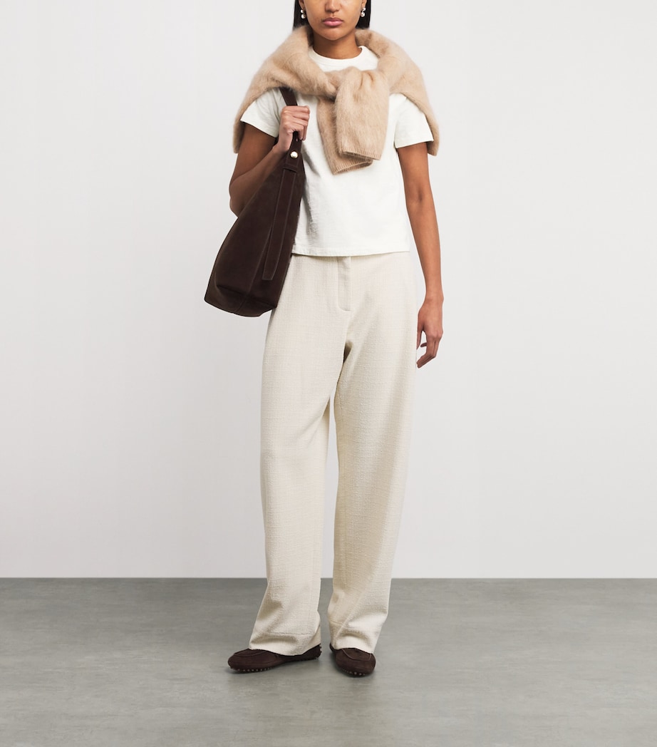 Cotton Warm Touch T-Shirt LIGHT CREAM Image 2