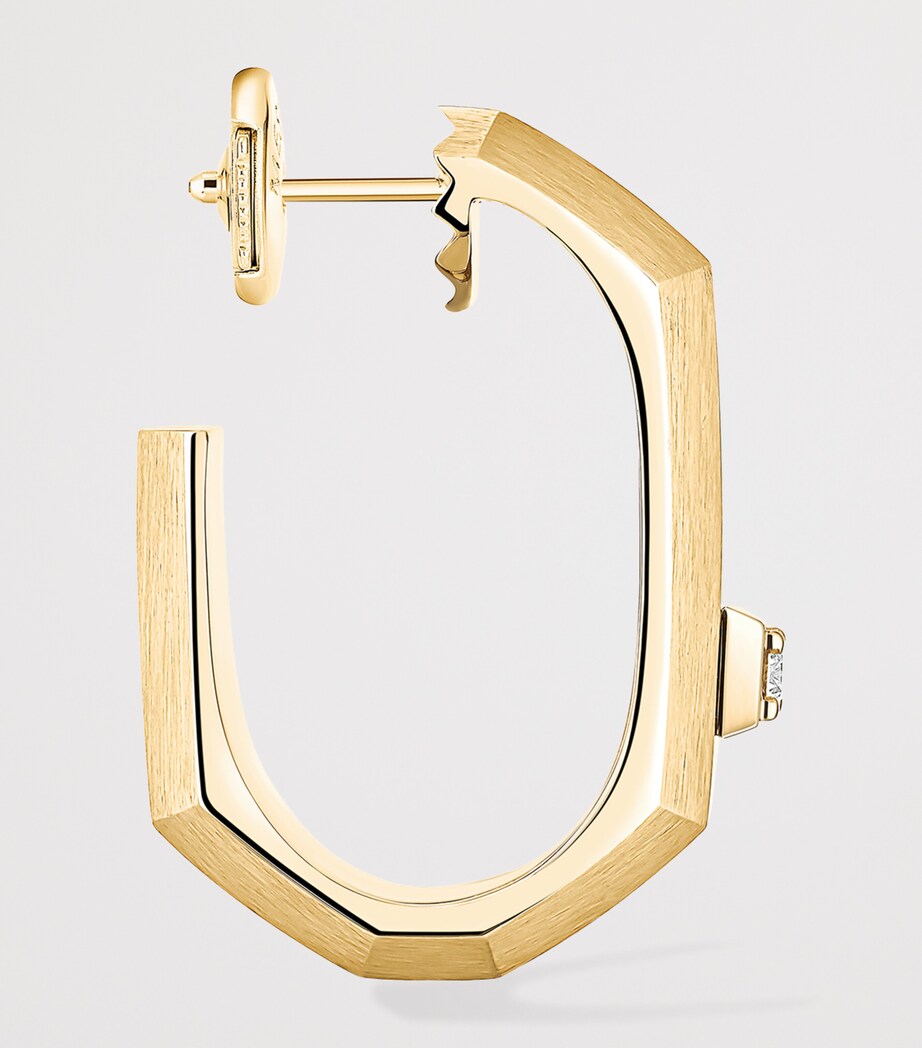 Messika Modernist Medium Yellow Gold and Diamond Single Hoop Earring (0.03ct) Yellow Gold Image 3