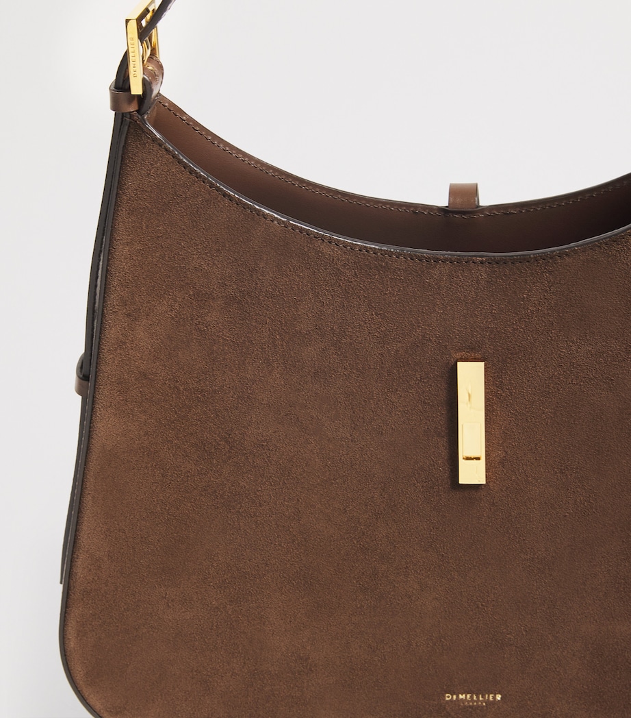 Large Suede Tokyo Shoulder Bag MOCHA Image 6