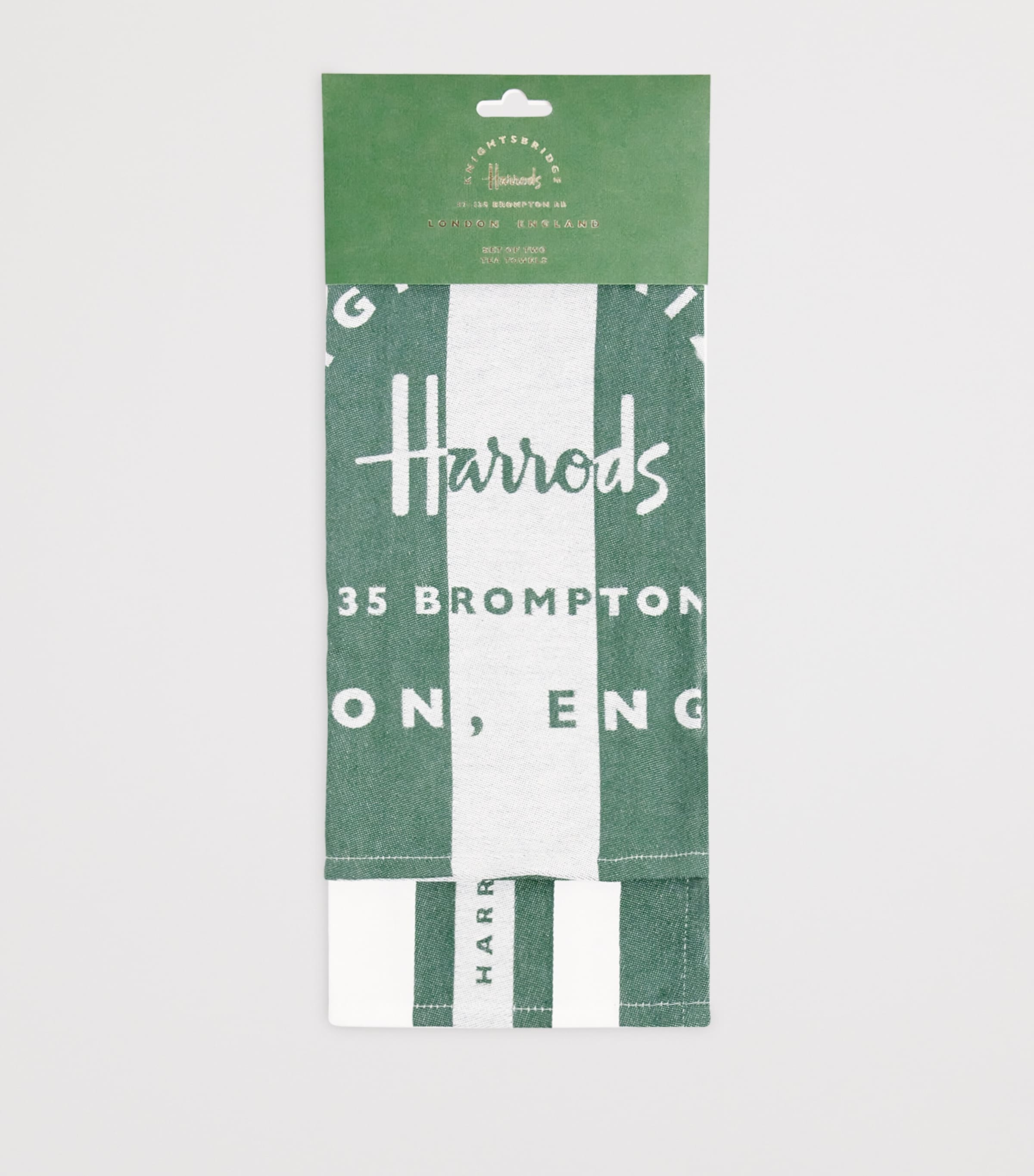 Harrods Set of 2 Stripe Tea Towels | Harrods JP