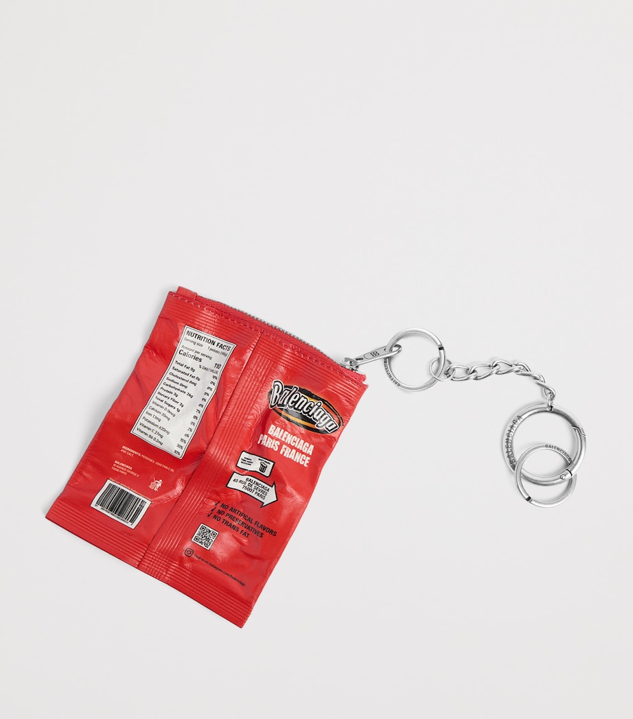 Calf Leather Chips Keyring 6450 Image 2