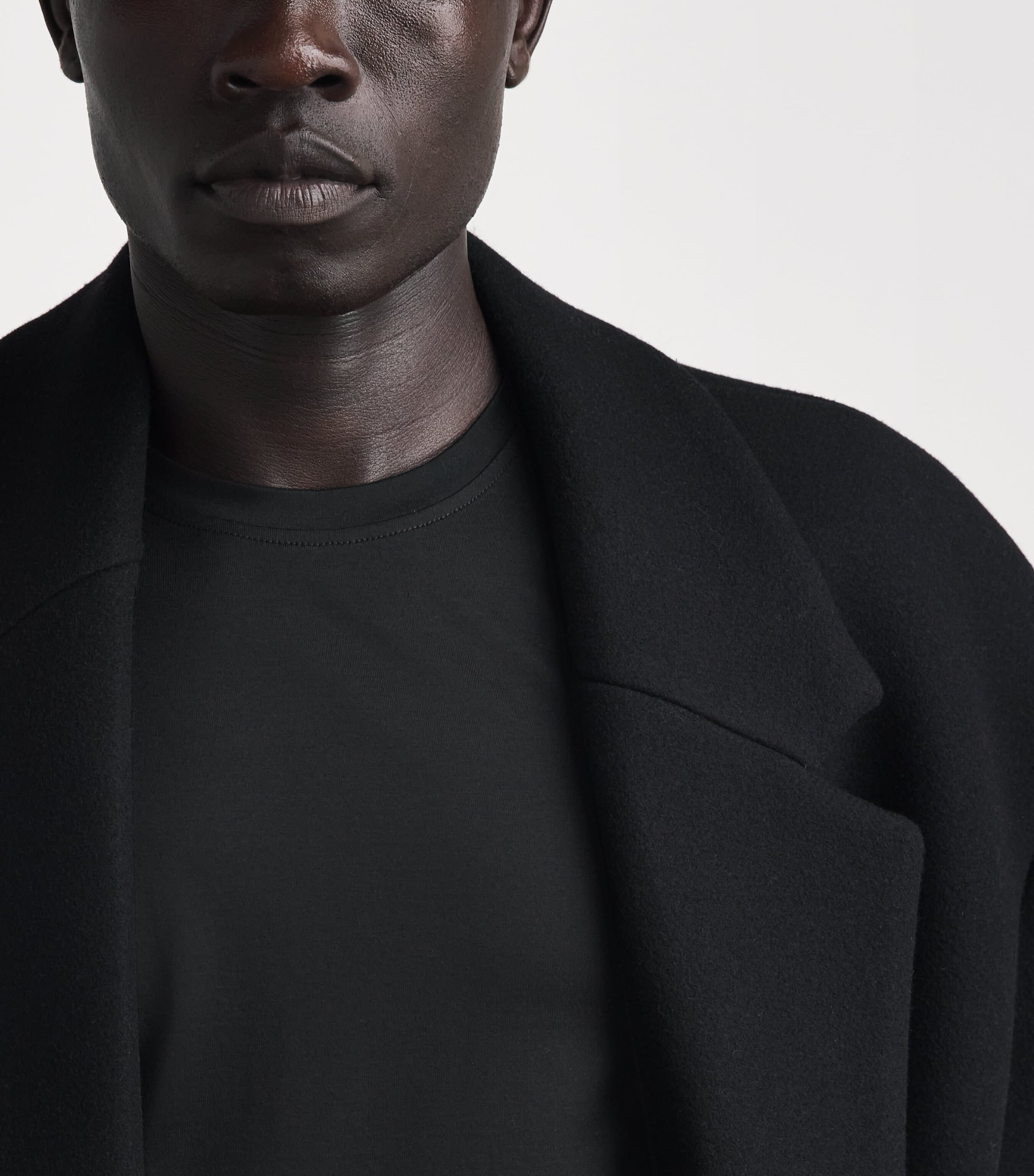Corneliani Mens Cotton T-Shirt Black Image 3