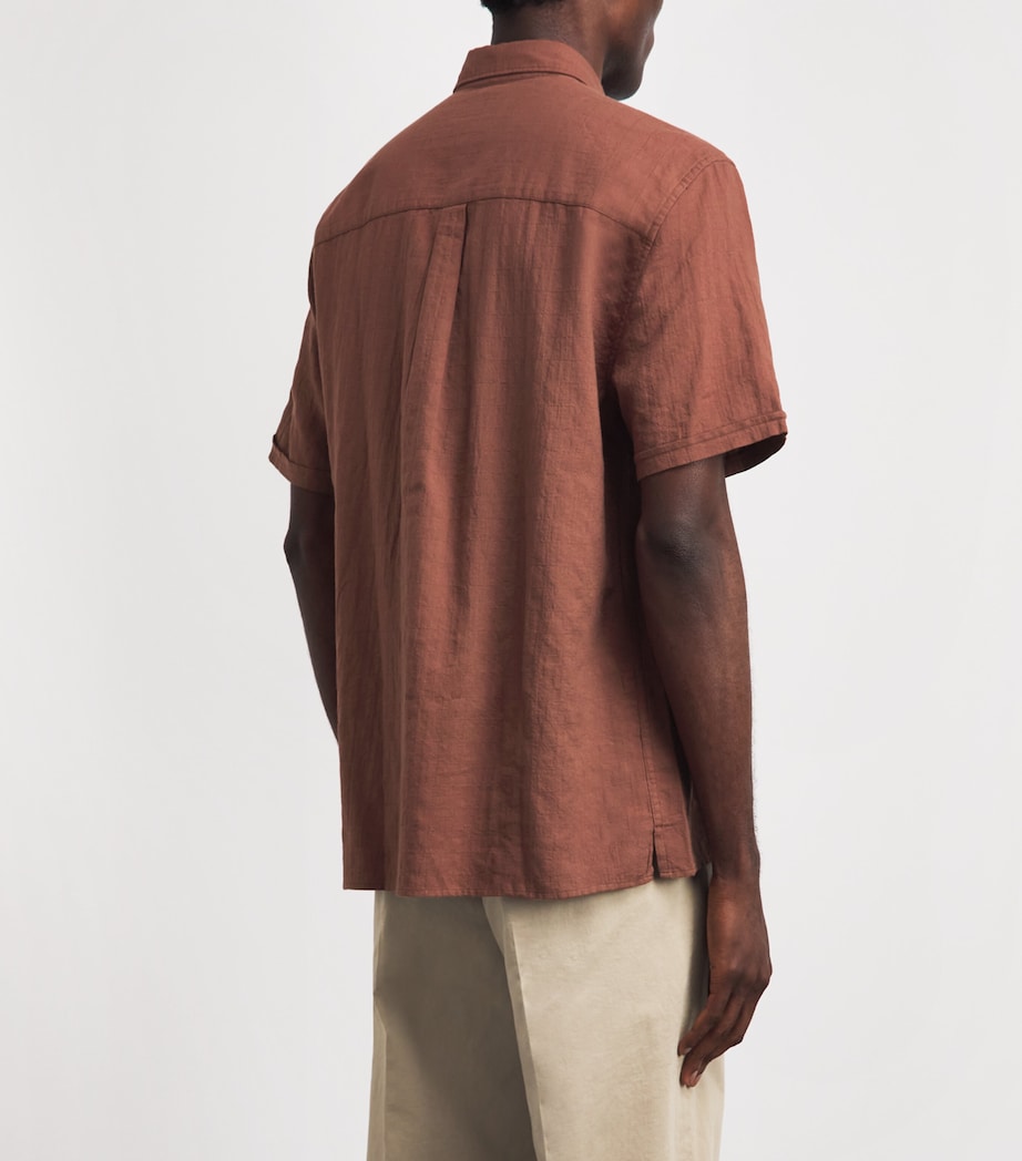 Barbour Mens Cotton Ripstop Kingswood Shirt Burnt Pepper Image 5