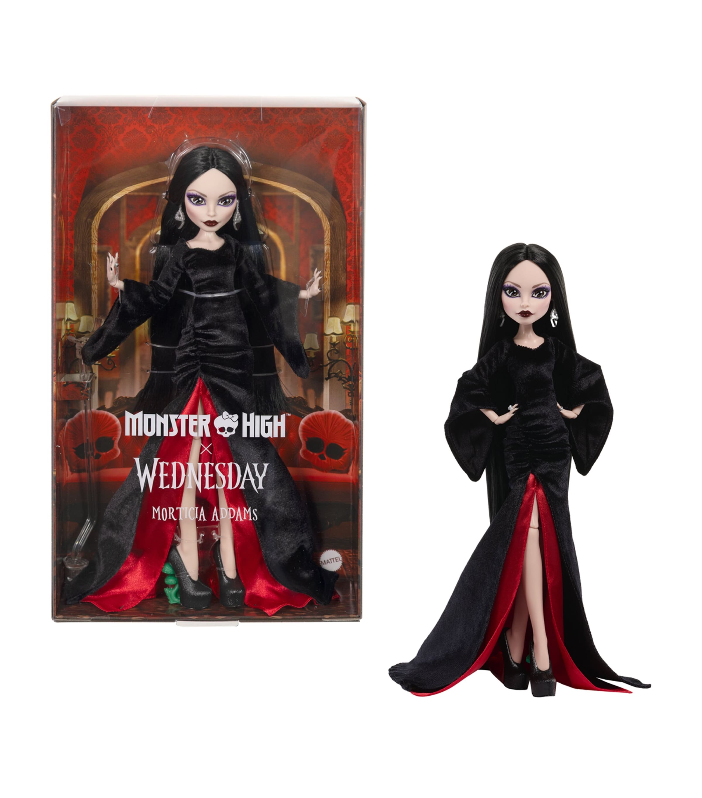 MONSTER HIGH x Wednesday Morticia Addams Collectible Doll Image 1
