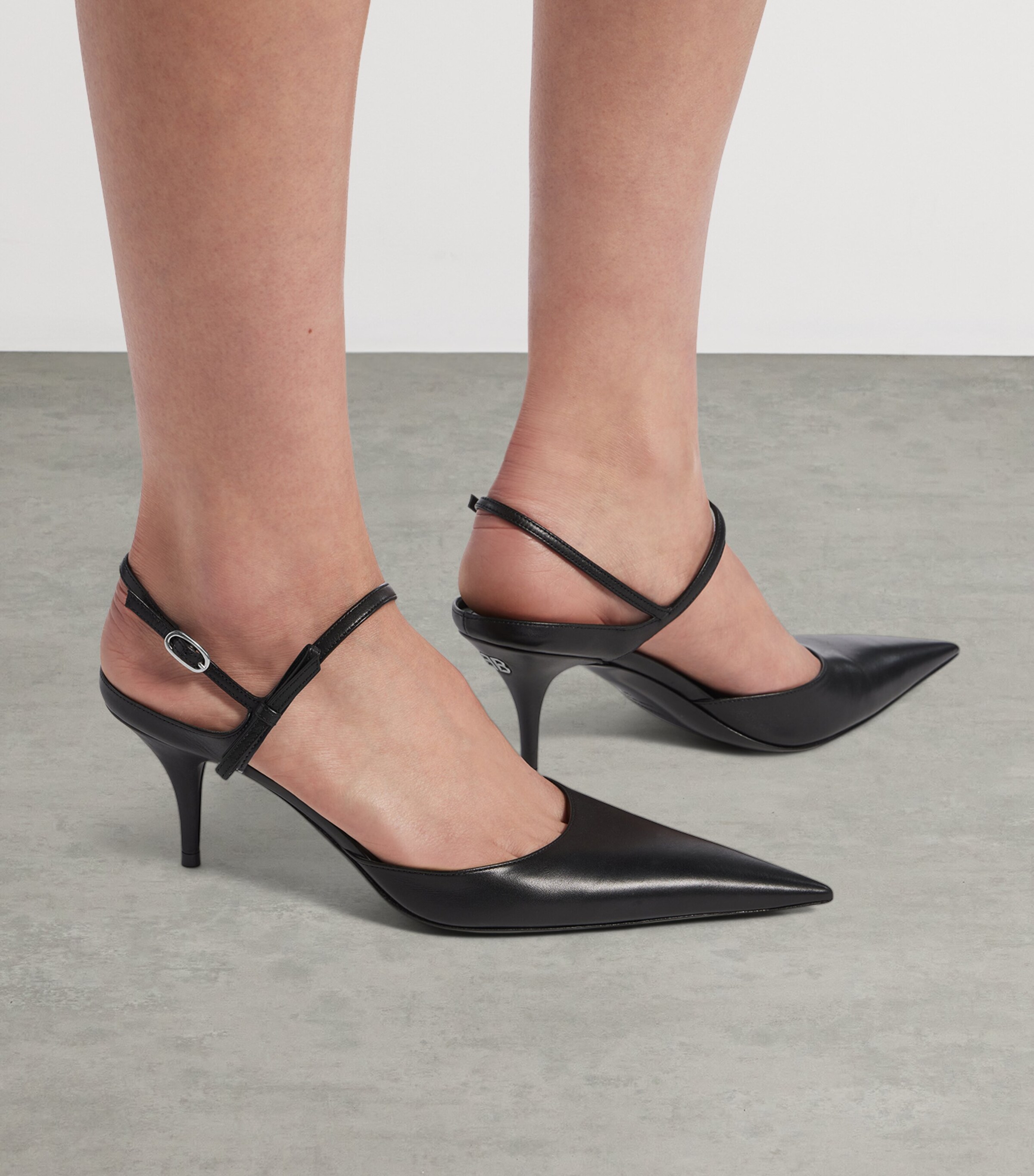 Balenciaga Leather Avenue Bow Slingback Pumps 70 Image 2