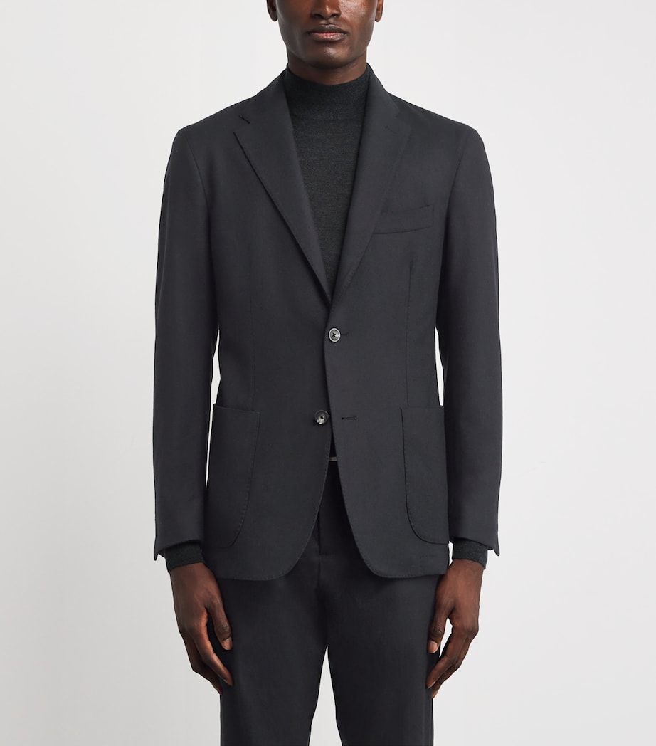 Cashmere Unstructured Blazer 30 - BLACK Image 3