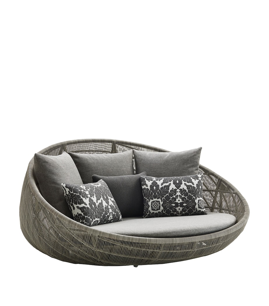 Canasta '13 Round Swivel 2-Seater Outdoor Sofa GREY Image 1