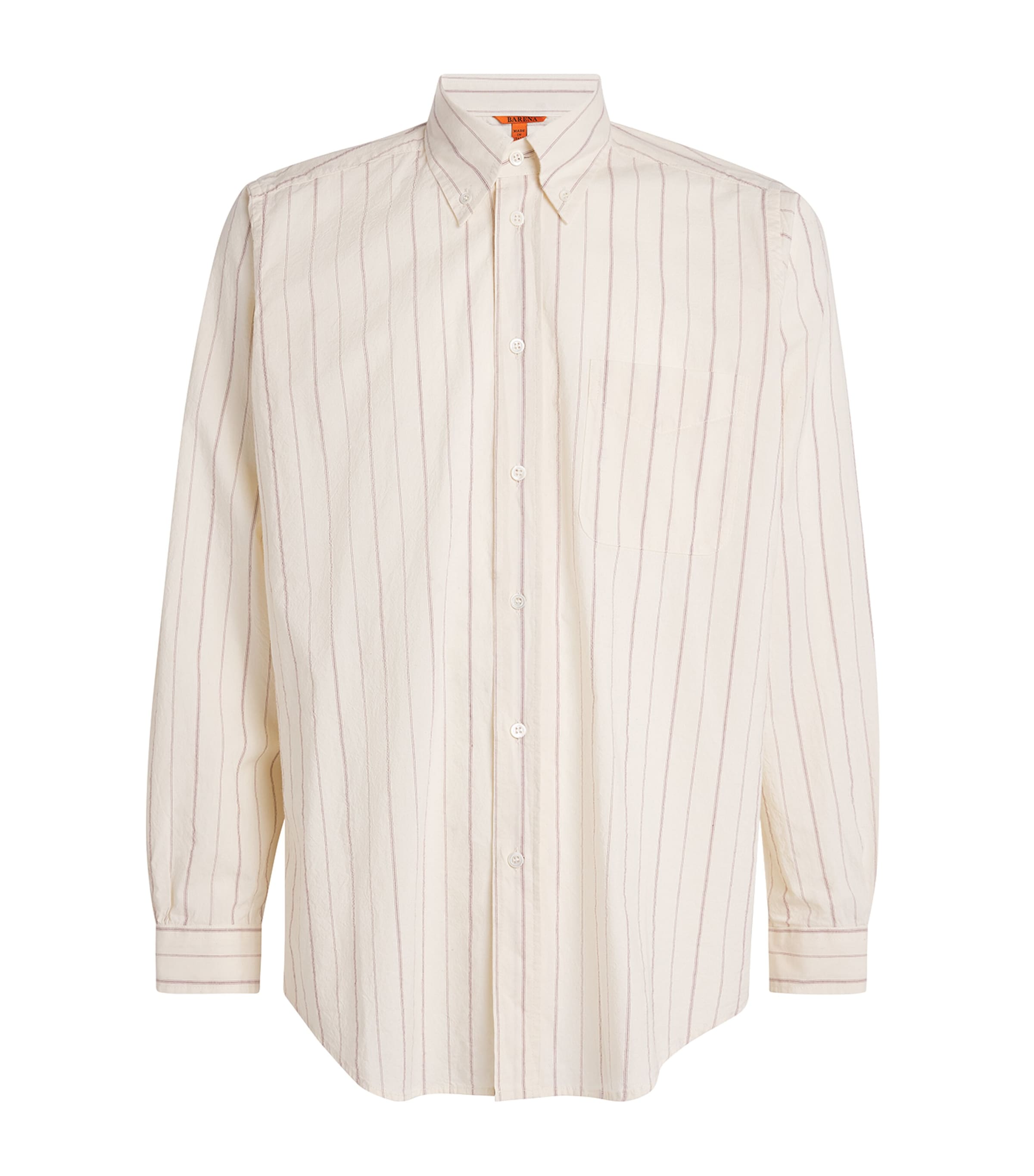 Barena Mens Cotton Stripe Shirt Mora Image 1