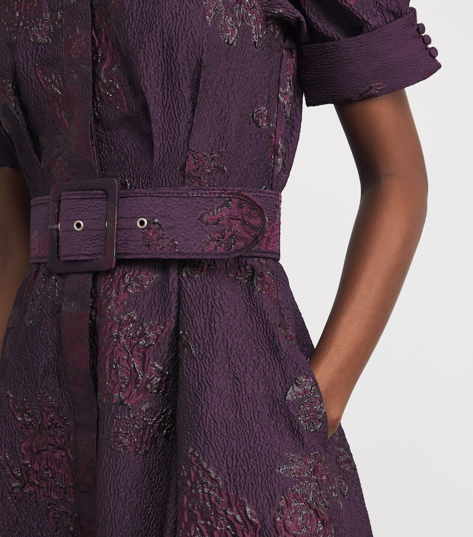 Brocade Alfina Gown BLACKBERRY Image 4