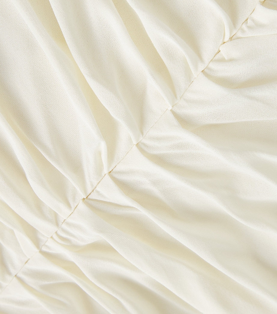 Moré Noir Womens Crepe Astra Maxi Dress Alabaster Cream Image 6