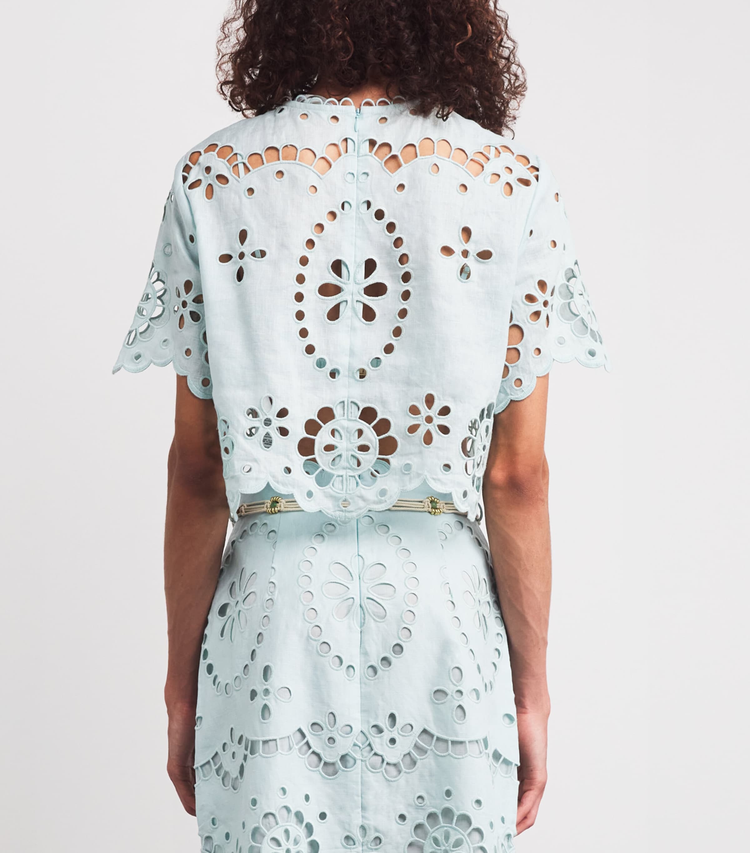 Linen Embroidered Awaken Top MINTMIT Image 4