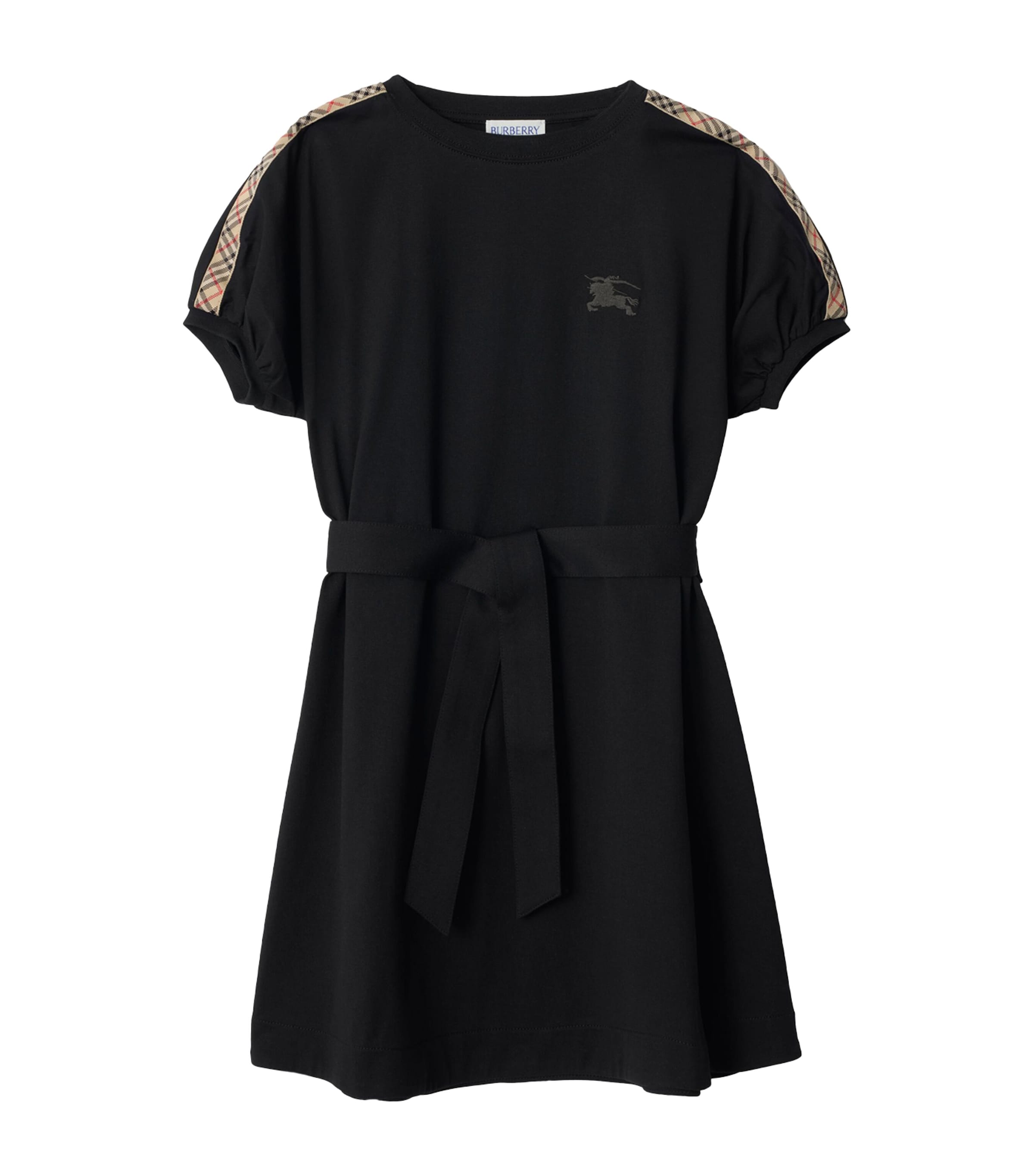 Cotton T-Shirt Dress (3-12 Years) BLACK Image 1