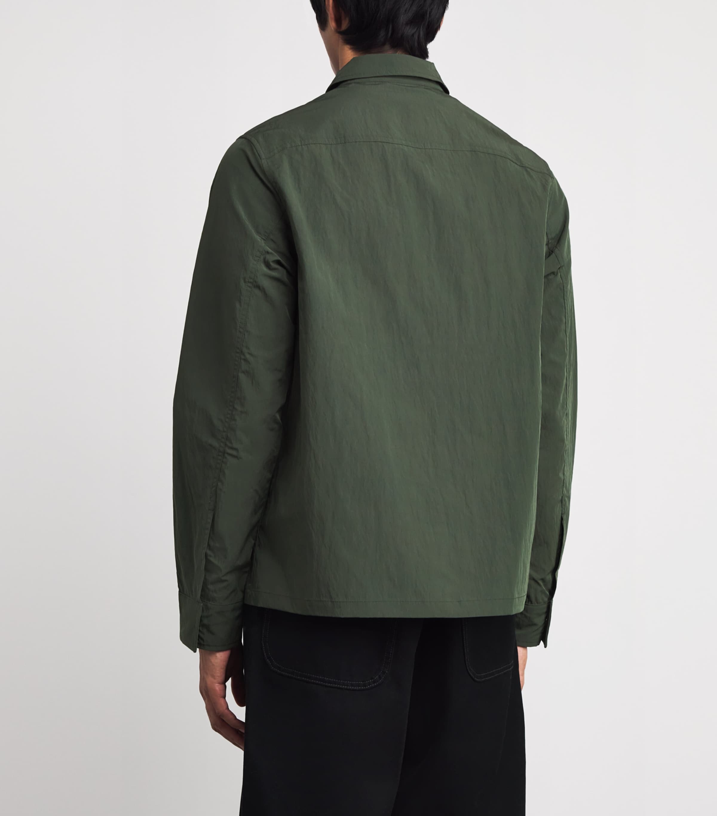 Twin-Pocket Logo Overshirt 36A COURT GREEN Image 4