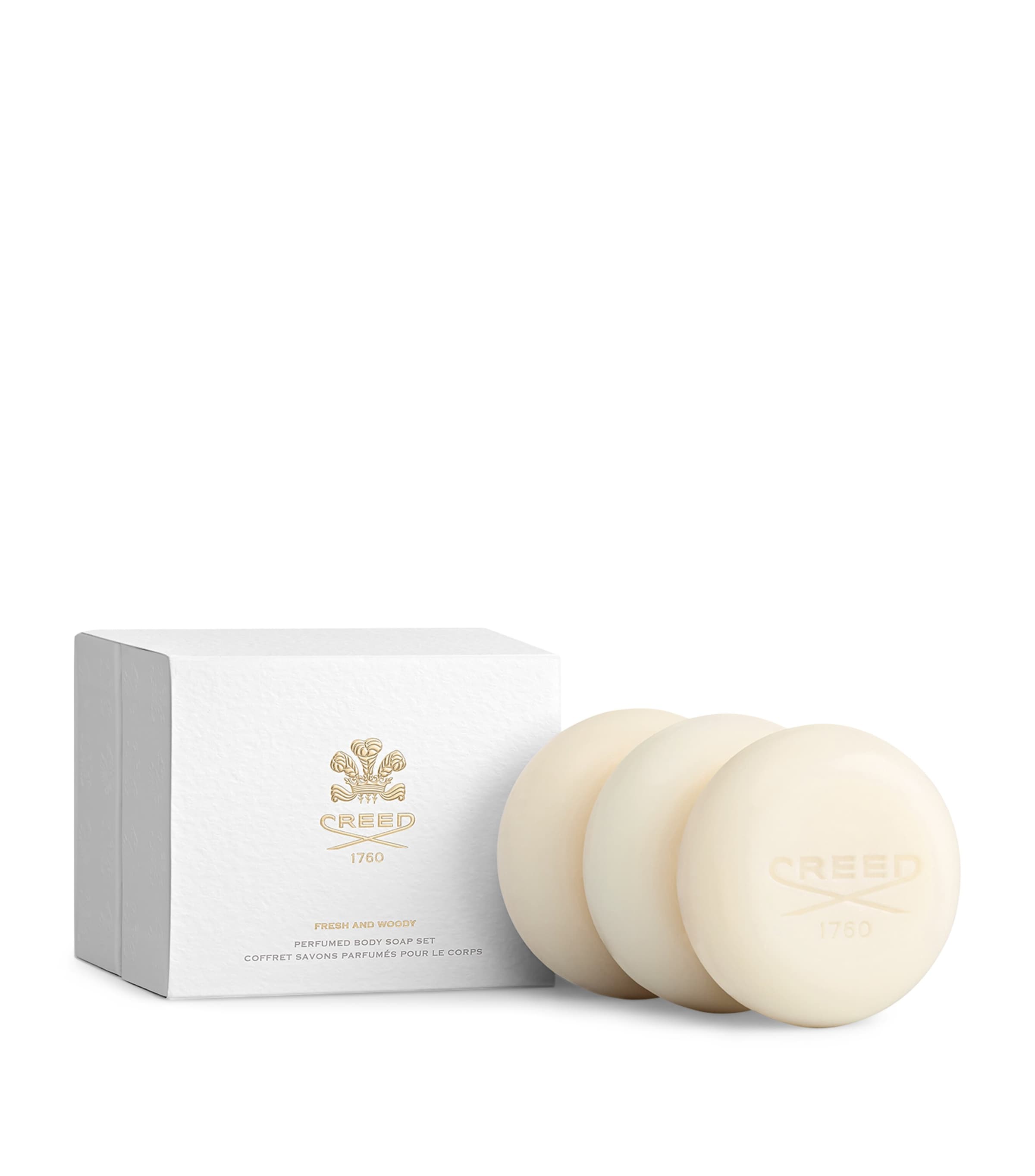 Creed Fresh & Woody Perfumed Soap Gift Set (3 x 150g) Image 1
