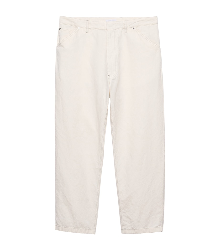 Cotton-Linen Chambray Trousers F0GTV Image 1
