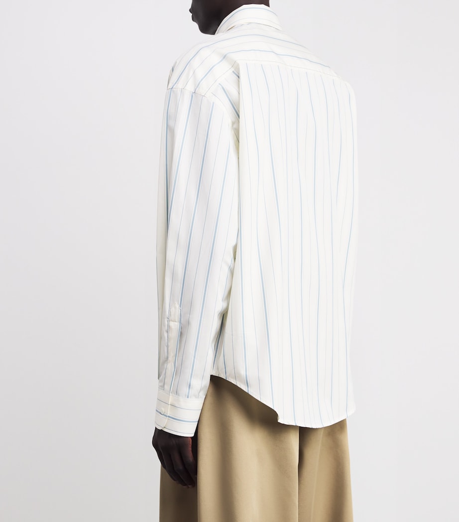 Cotton Poplin Stripe Shirt 1872 - IVOIRE/CIEL Image 4