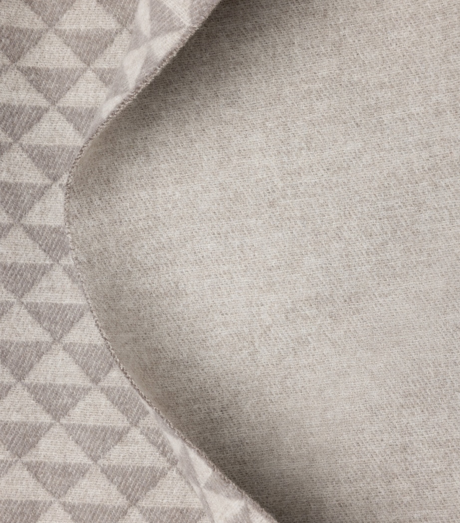 Double Wool-Cashmere Symbole Throw F0KNR Image 2