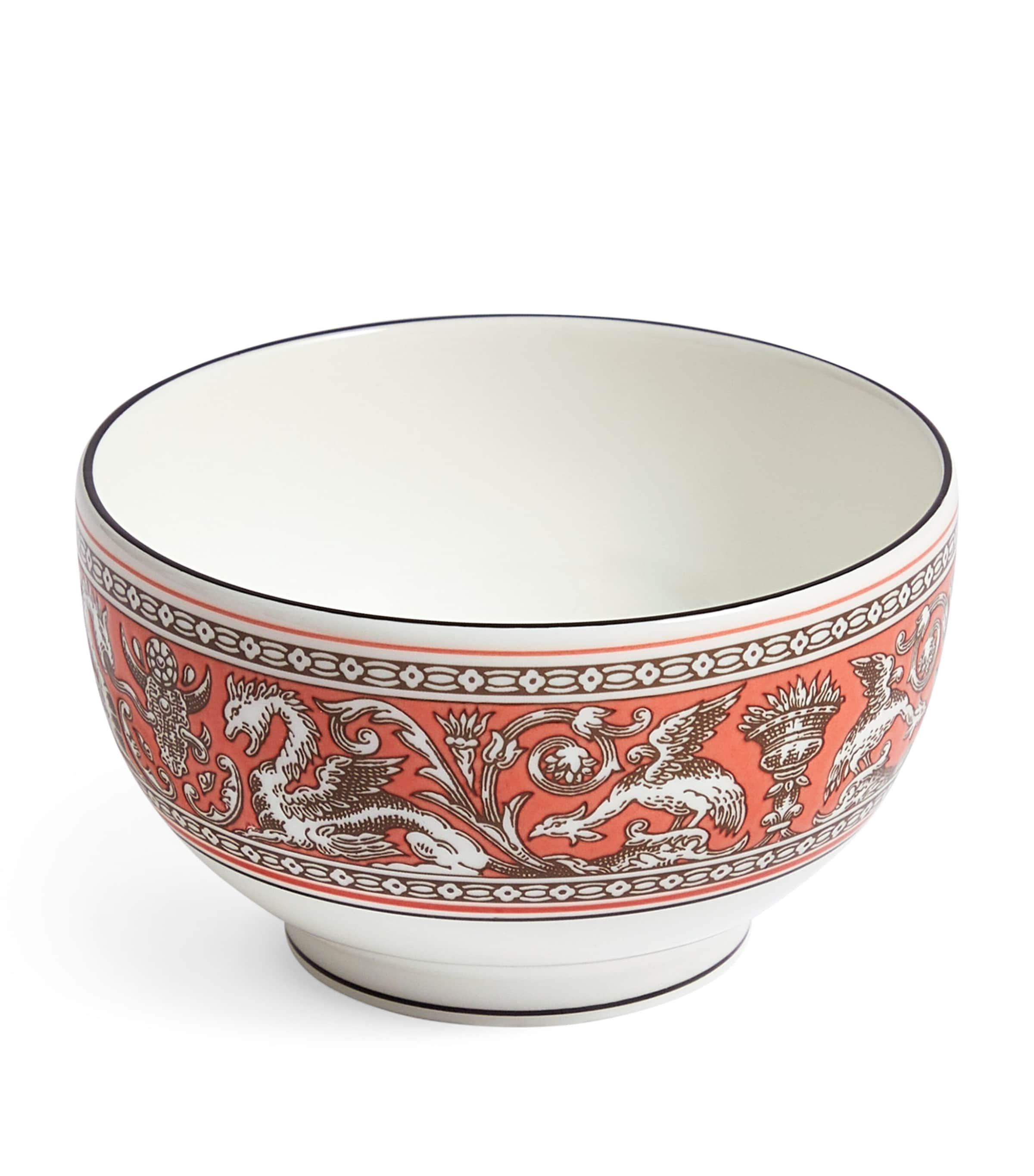 Shop Wedgwood Florentine Salmon Rice Bowl In Orange