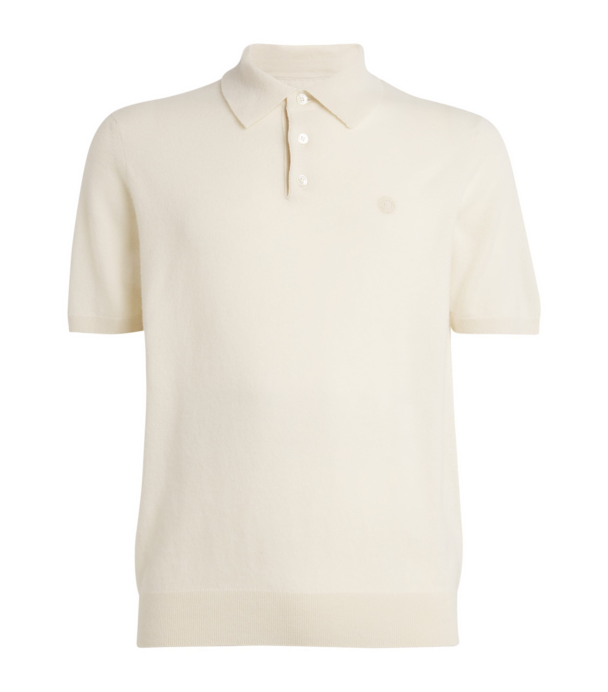 Harrods Cashmere Polo Shirt Niveous