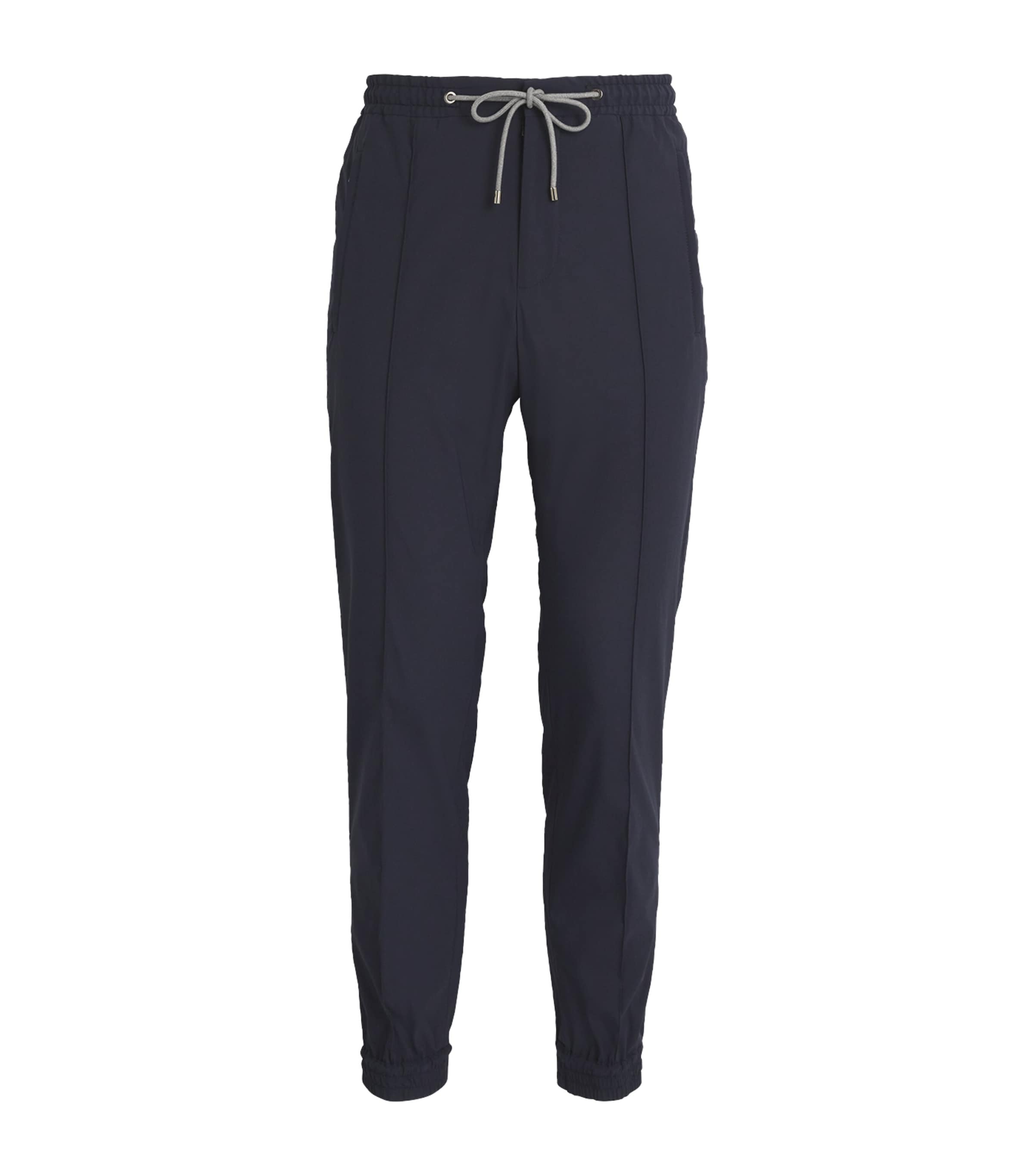 Slim Drawstring Trousers 002 DARK BLUE Image 1