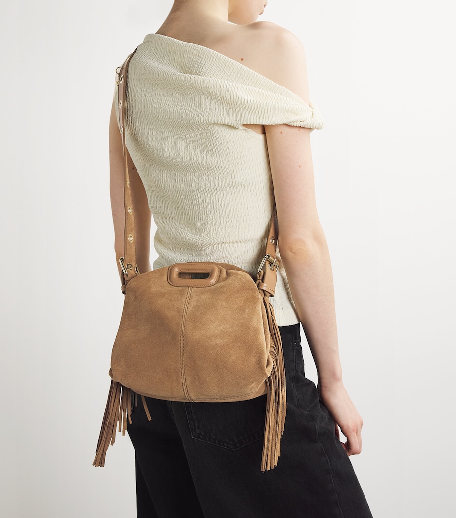 Mini Suede Miss M Shoulder Bag CAMEL Image 2