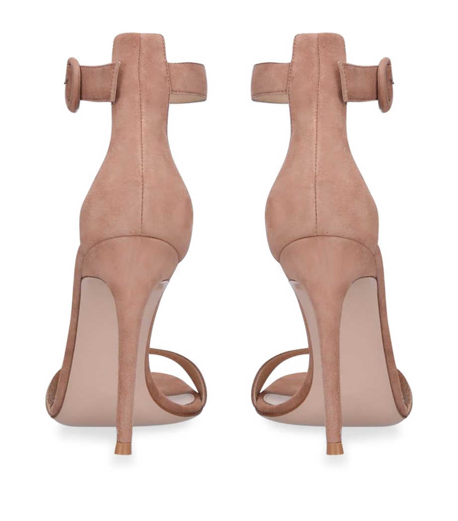 Suede Portofino Heeled Sandals 105 NUDE Image 2
