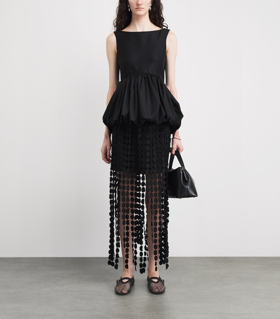 Alaïa Mesh Embellished Ballet Flats Black Image 4