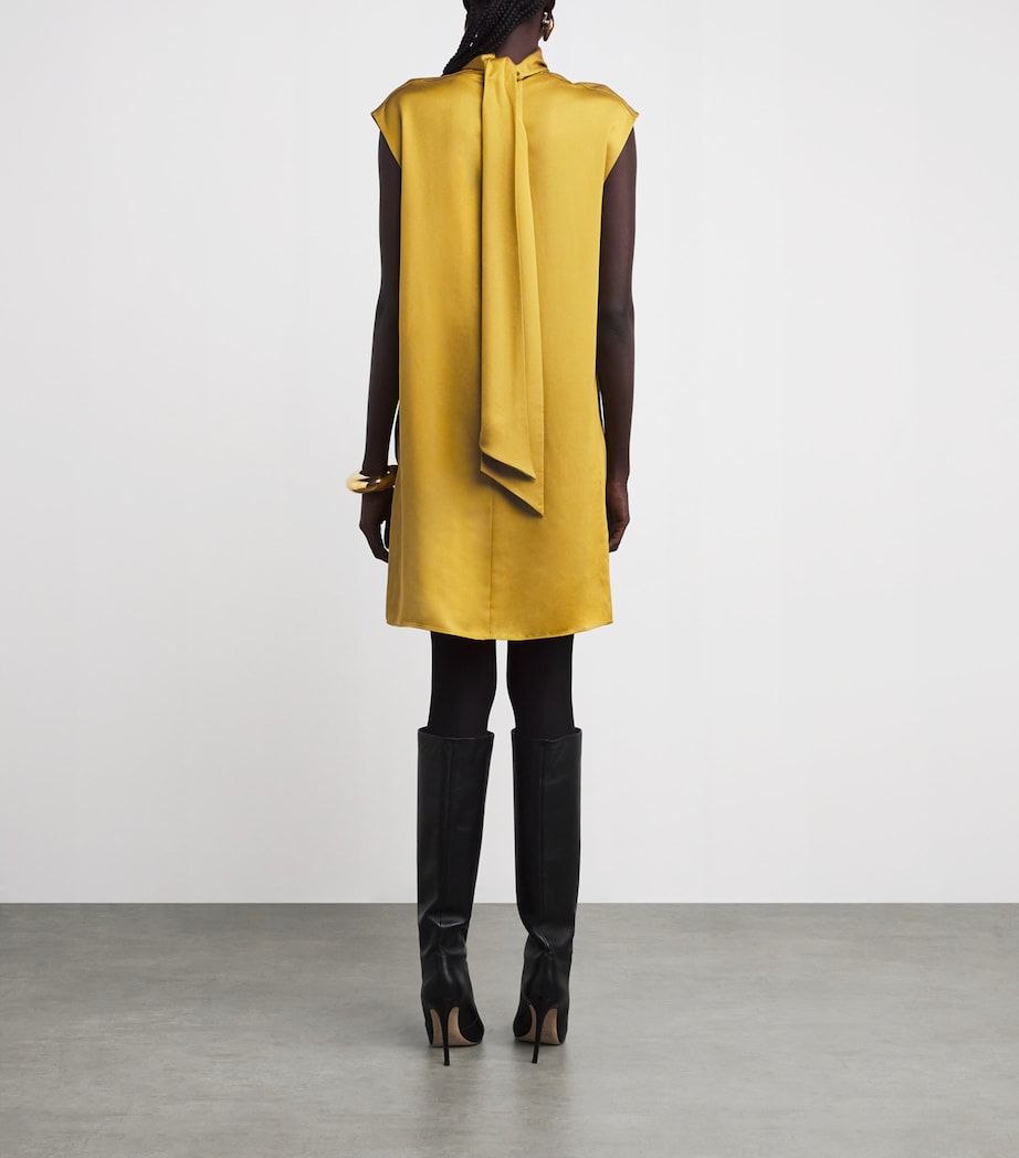 Crepe Sandy Mini Dress AMBER Image 3