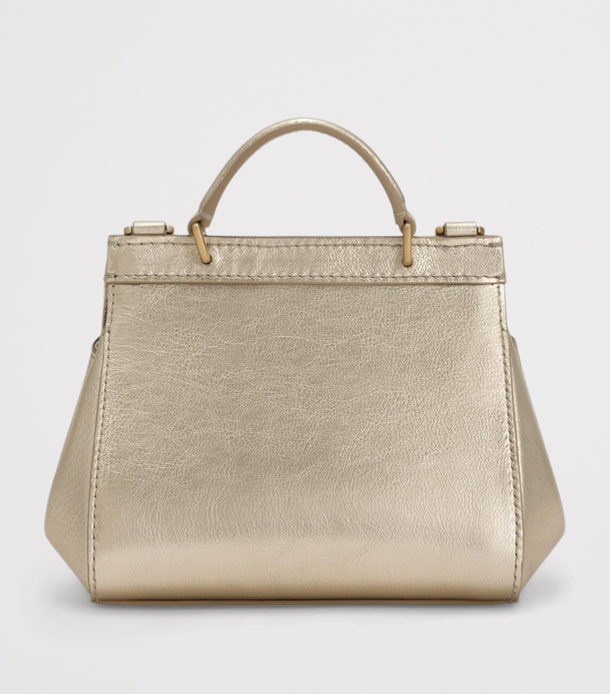 Dolce&Gabbana Kids Leather Top-Handle Bag Gold/nude Image 3